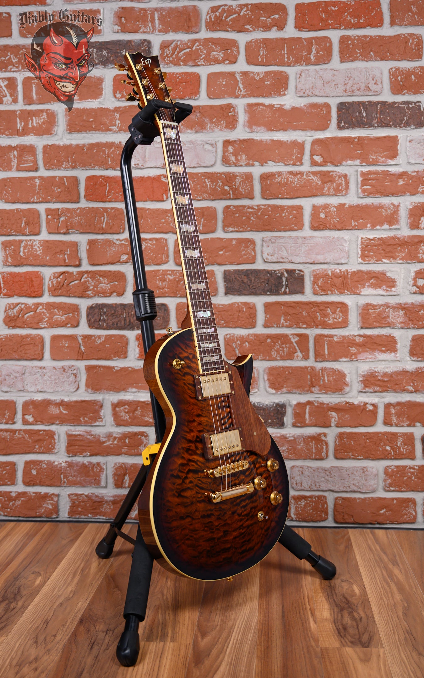 ESP Exhibition Limited Series EX16-26 Eclipse CTM Quilt Maple Top