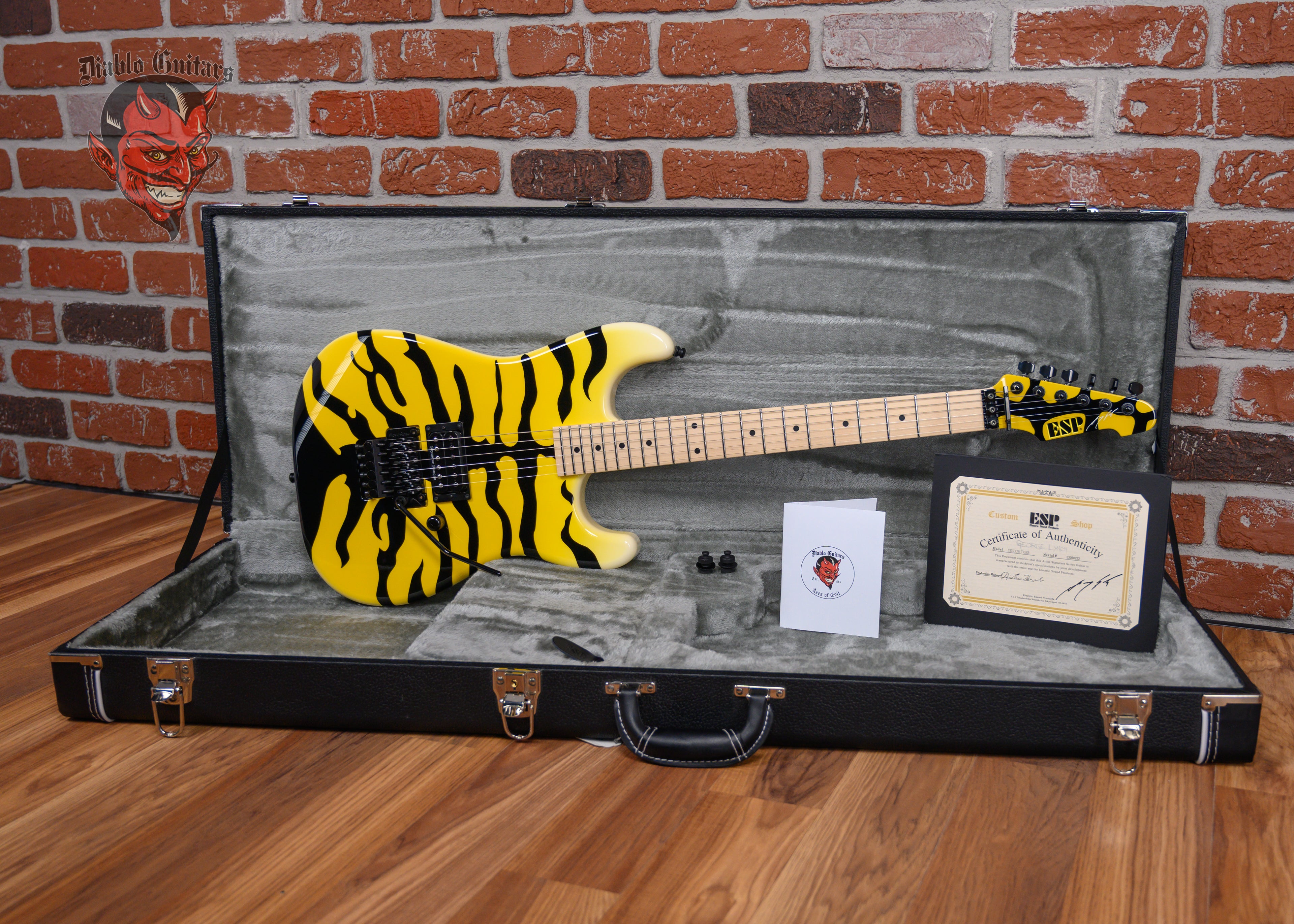 ESP Signature Series George Lynch M-1 Tiger Yellow Bengal Tiger