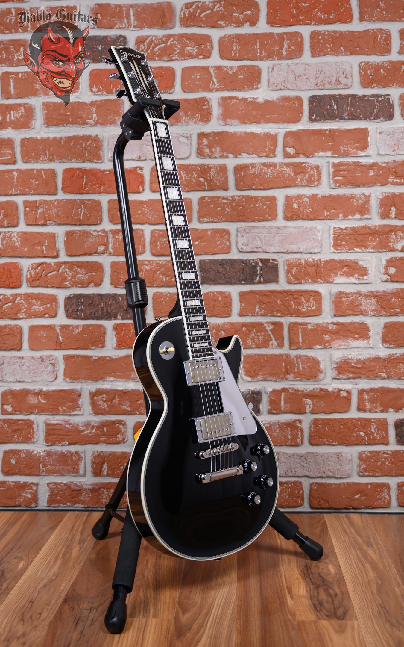 Edwards E-LP-130CDJS John Sykes Les Paul Custom Black 2022 w