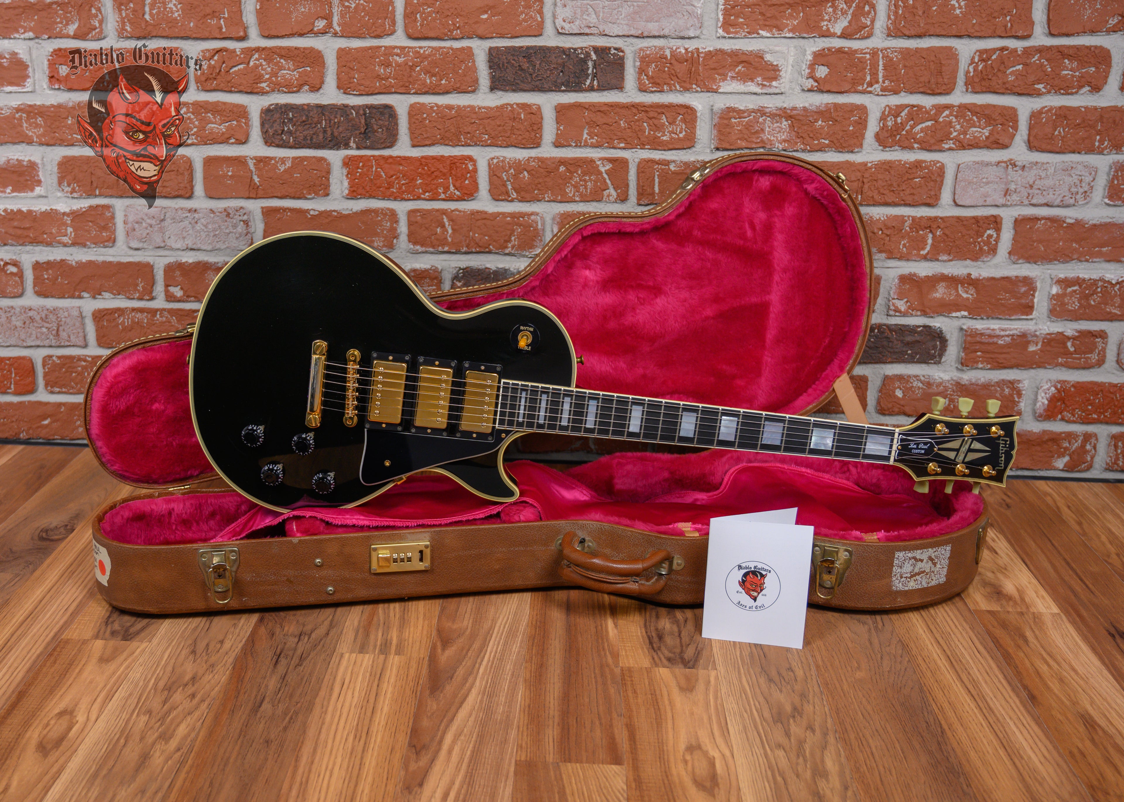 Gibson Les Paul Custom Three Pickup 35th Anniversary Ebony 1989 w