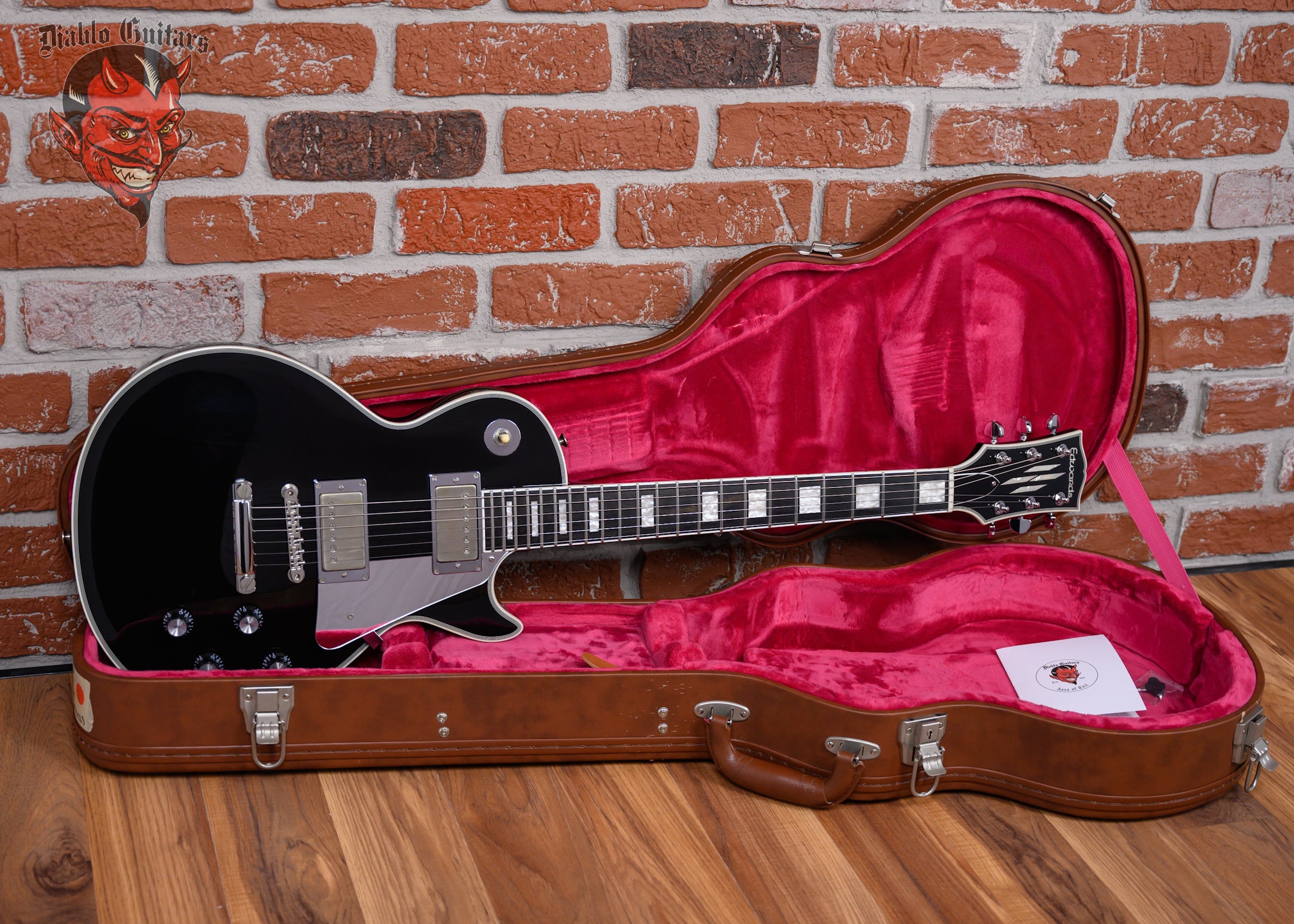 Edwards E-LP-130CDJS John Sykes Les Paul Custom Black 2022 w