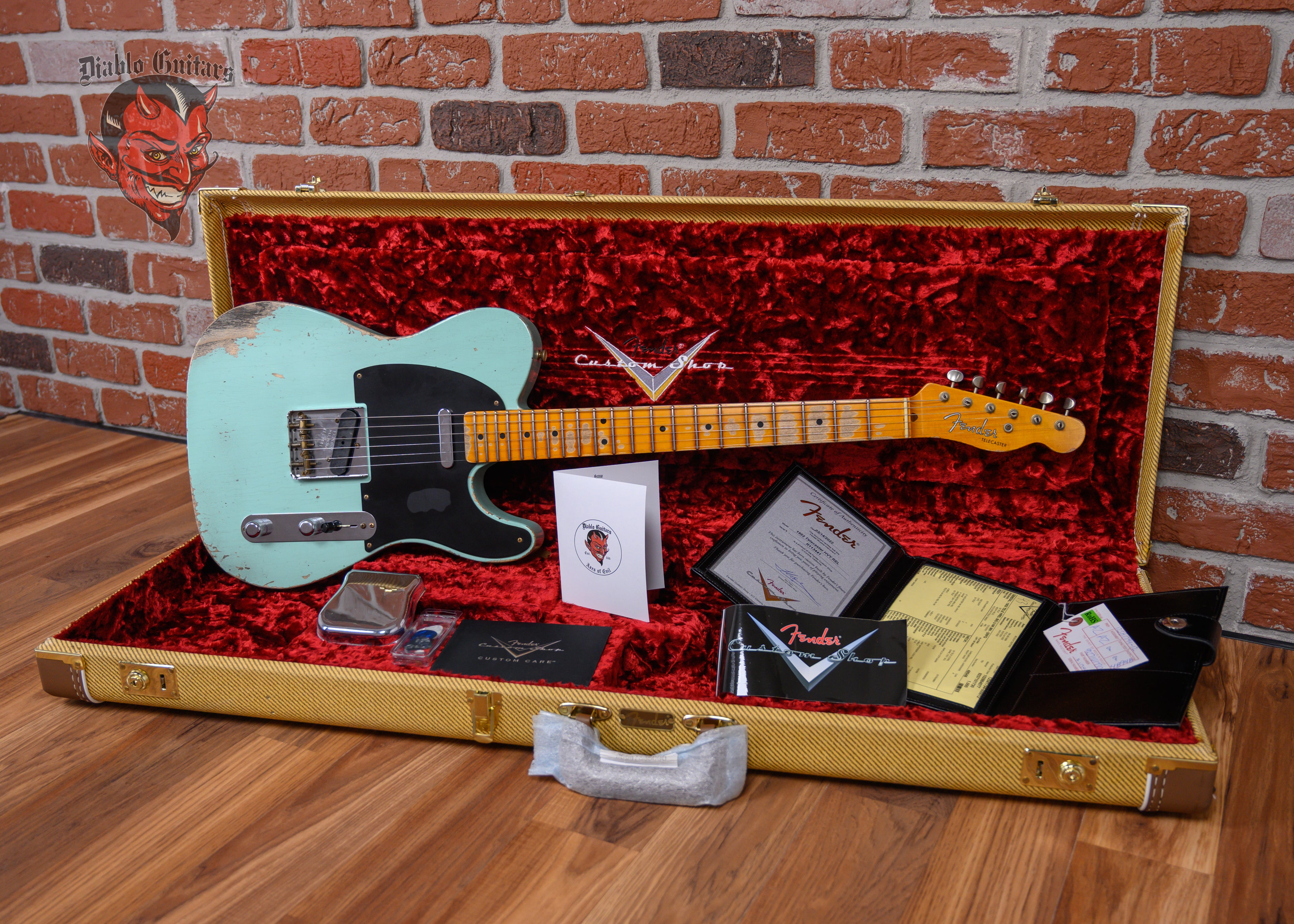 Fender Custom Shop 1952 Telecaster Heavy Relic Surf Green 2022 w