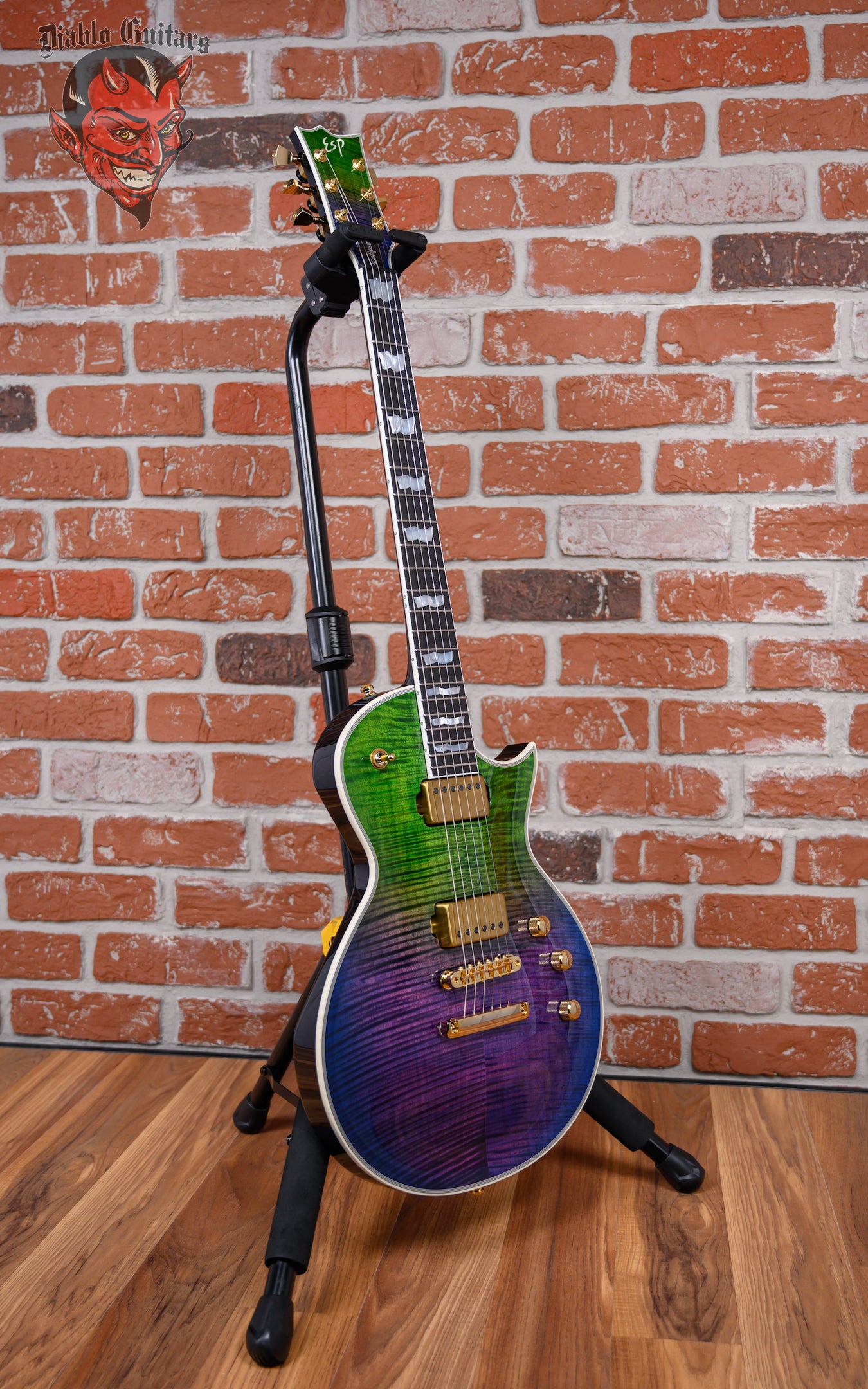 ESP Original Series Custom Shop Eclipse CTM FM Flame Maple Top in