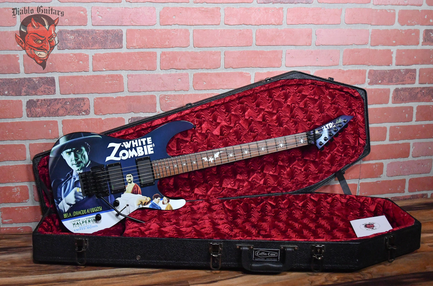 ESP LTD KH-WZ White Zombie Kirk Hammett Signature 2014 w/Hardshell Case
