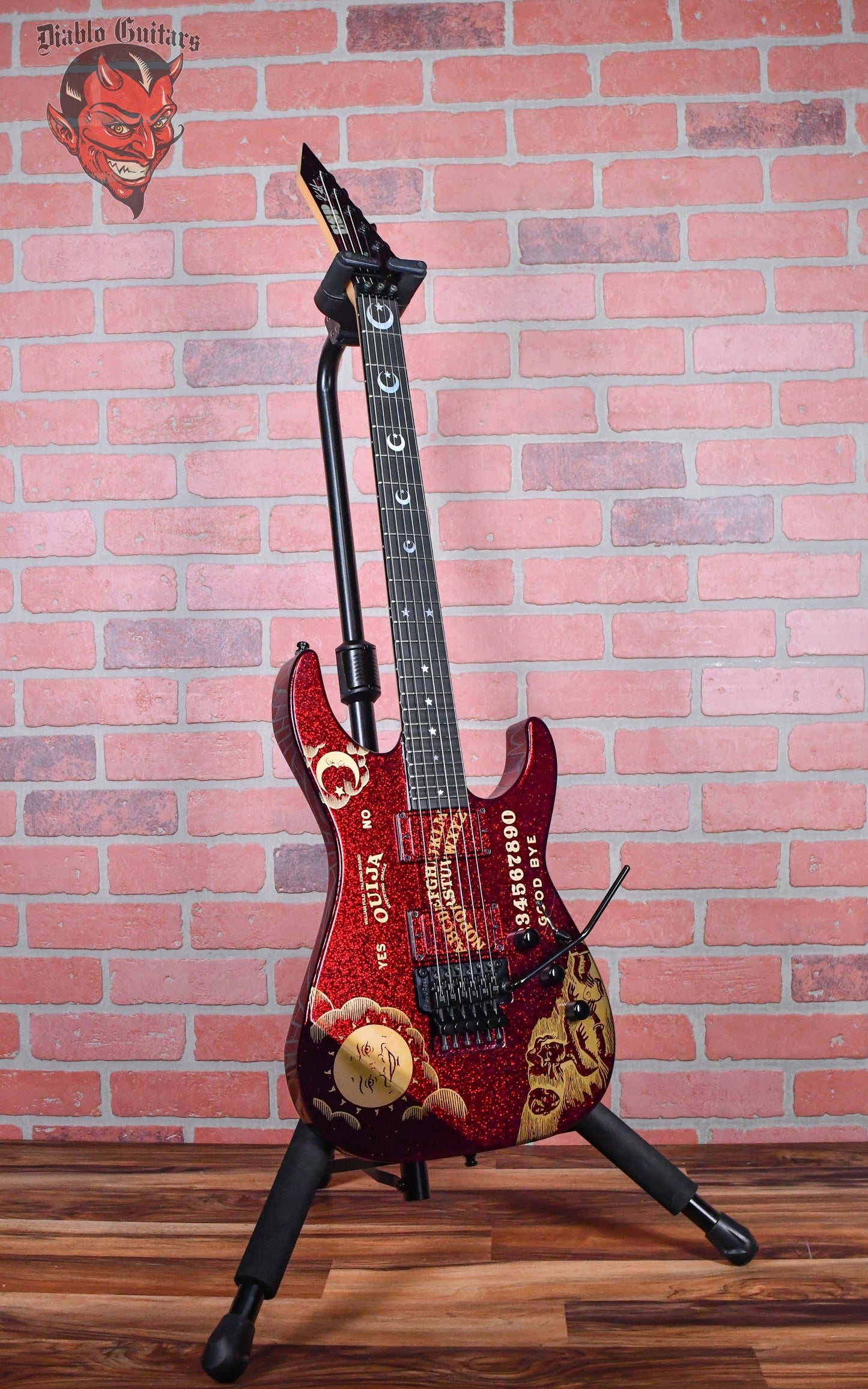 ESP Kirk Hammett Ouija Signature Red Sparkle 2020 #5 w/OHSC