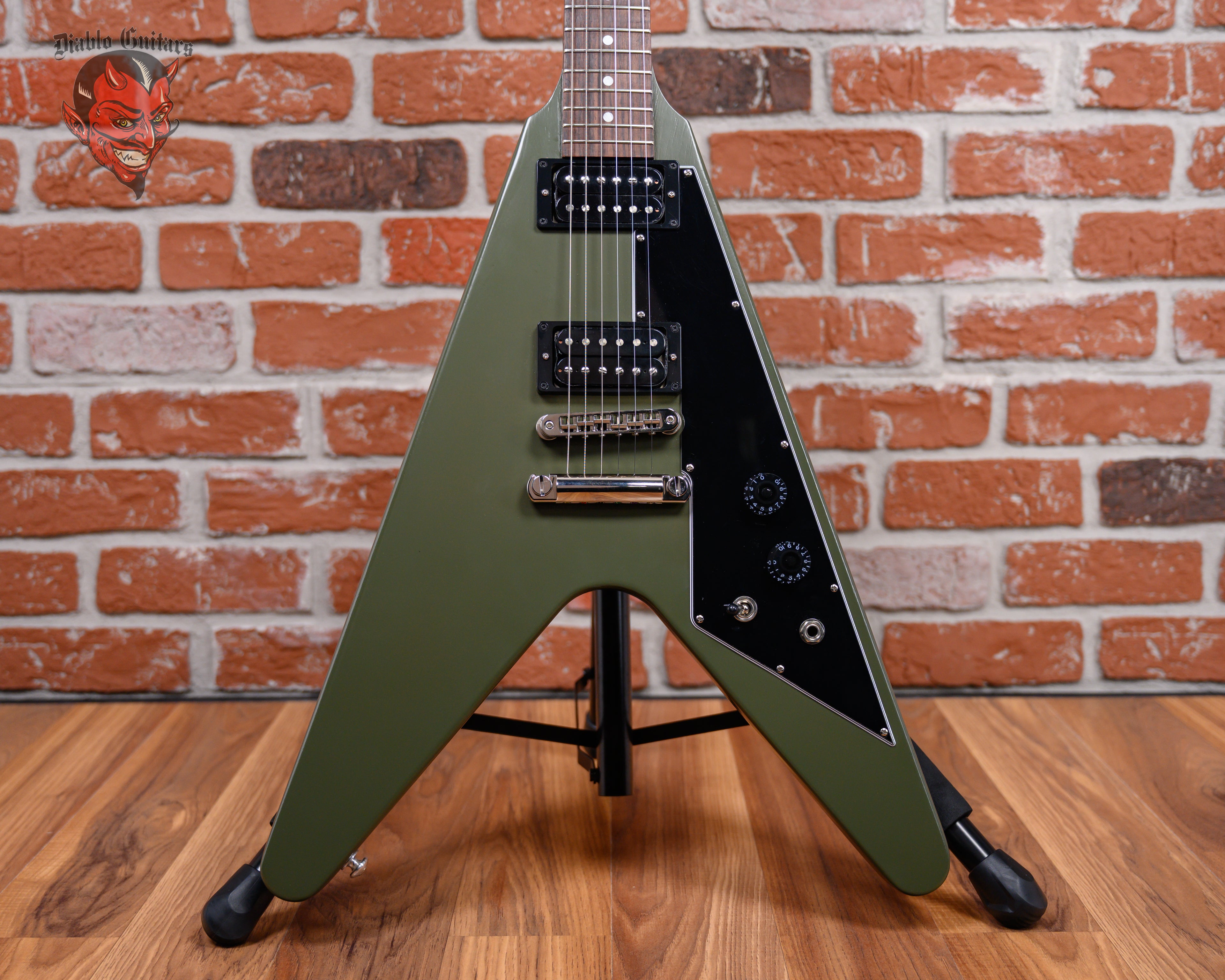 Gibson Flying V Tribute Olive Drab 2021 w/OHSC – Diablo Guitars