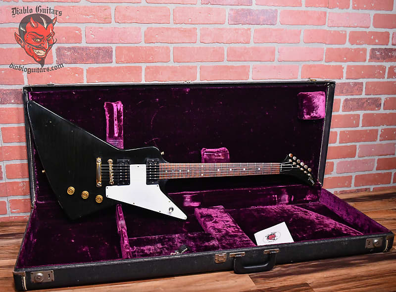 Gibson Vintage Explorer Diablo Rest-O-Mod Ebony 1976 w/OHSC