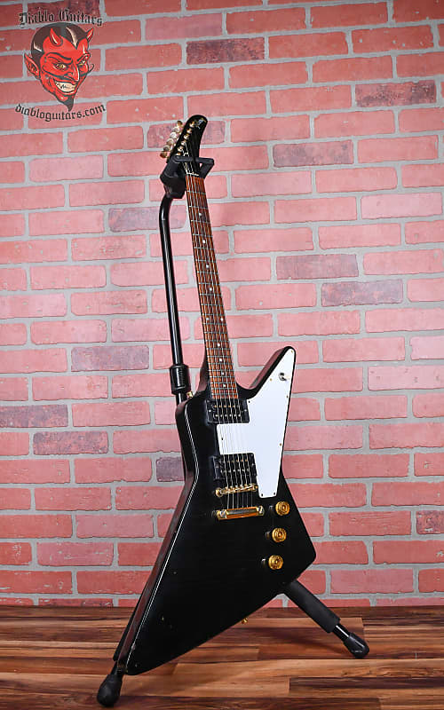 Gibson Vintage Explorer Diablo Rest-O-Mod Ebony 1976 w/OHSC