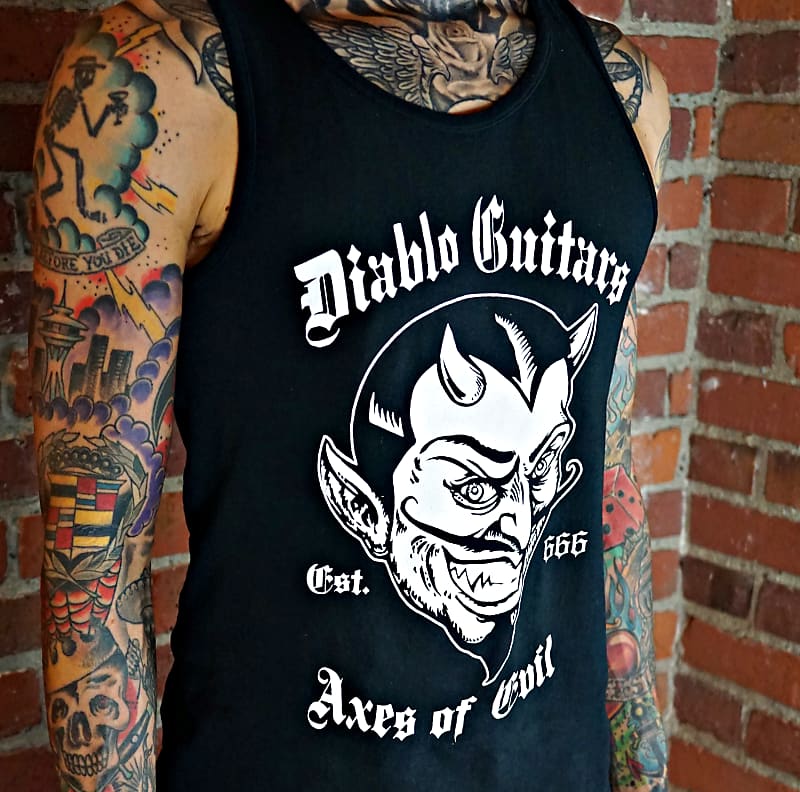 Diablo Guitars Men's Tank Top "Axes of Evil EST.666"