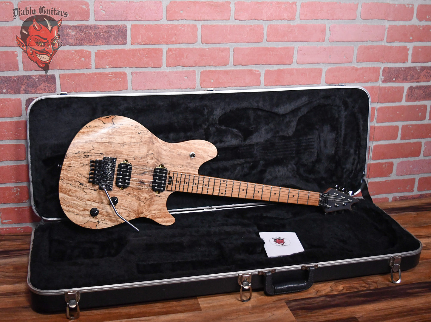 EVH Wolfgang WG Standard Exotic Spalted Maple Top Satin Natural 2020 w/Hardshell Case