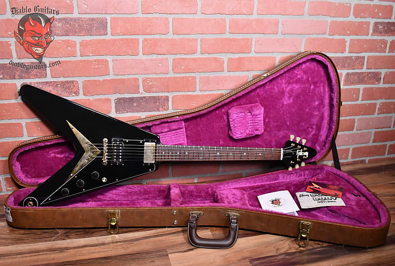 Gibson Heritage Series '58 Korina Flying V Ebony 1982 w/OHSC