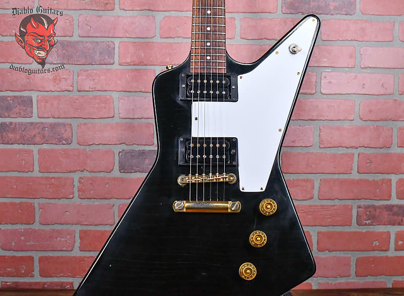 Gibson Vintage Explorer Diablo Rest-O-Mod Ebony 1976 w/OHSC