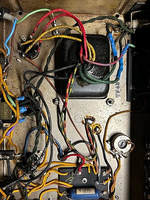 Fender Vintage 1964 Black Panel Vibroverb AB763 40w 2 Channel Combo with JBL-D130F 15" Speaker - Ships in Road Case