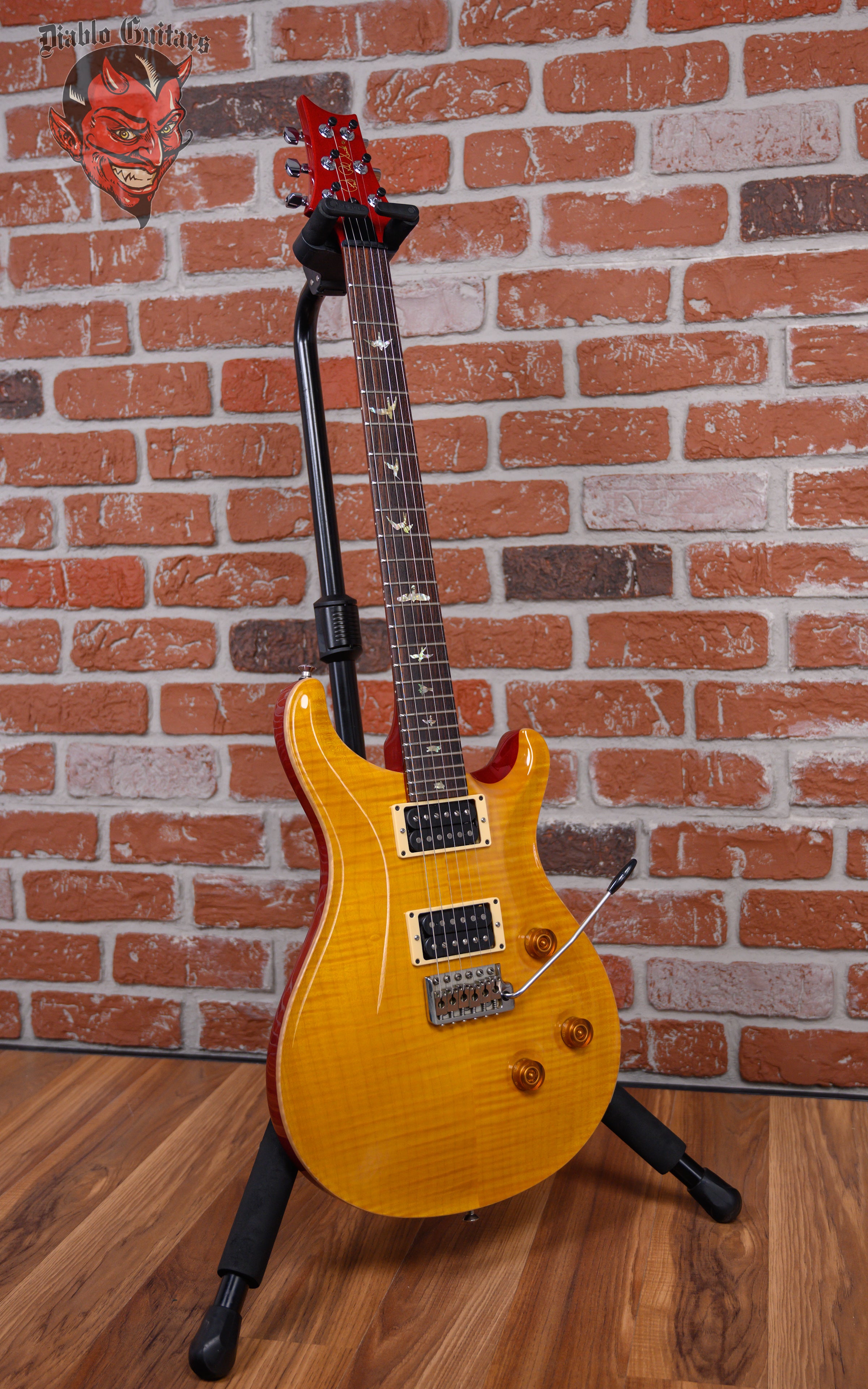 PRS Custom 24 Flame Maple 10-Top Vintage Yellow 2006 w/OHSC – Diablo ...