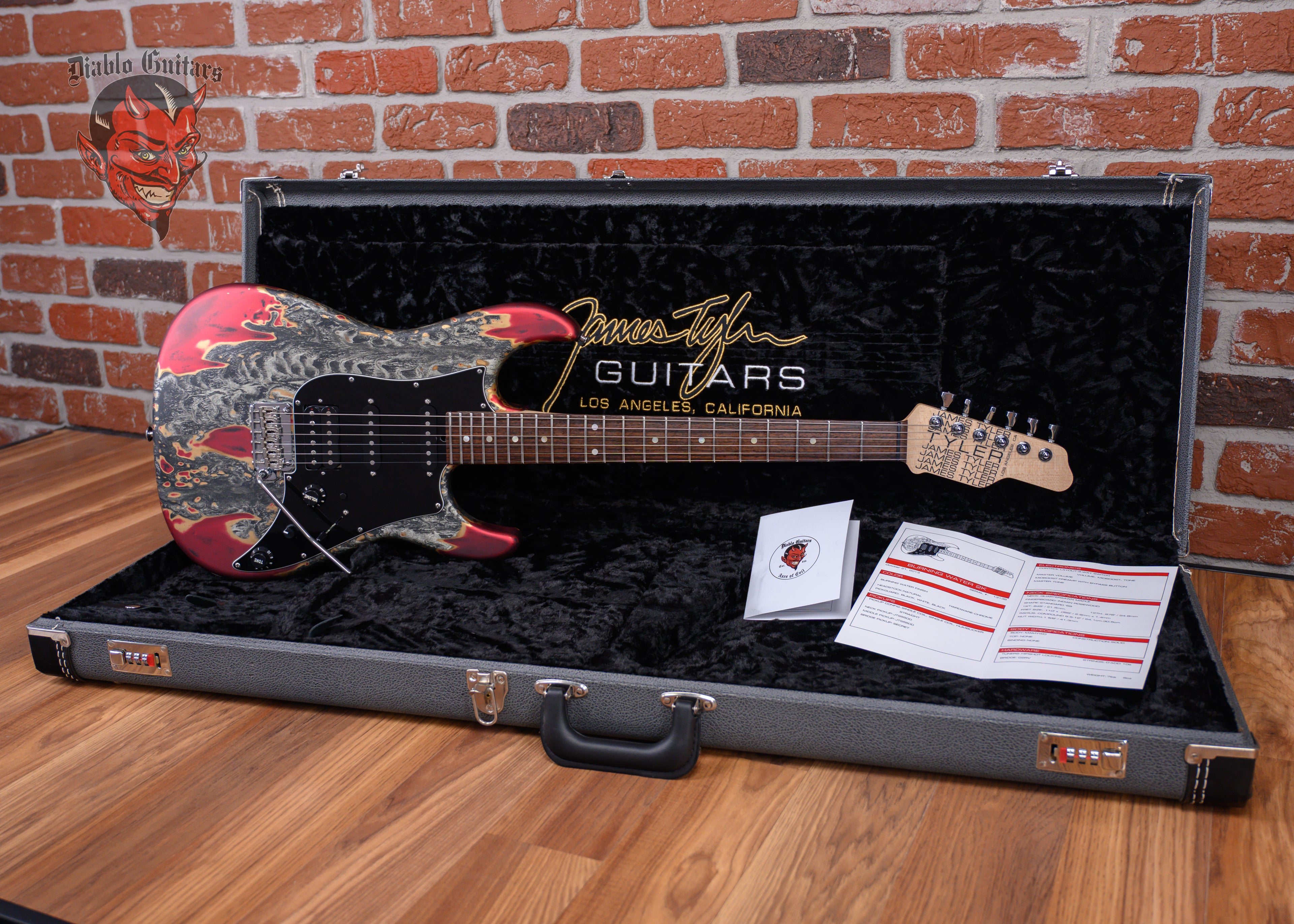 James Tyler Studio Elite HD Burning Water 2K 2013 w/OHSC – Diablo Guitars