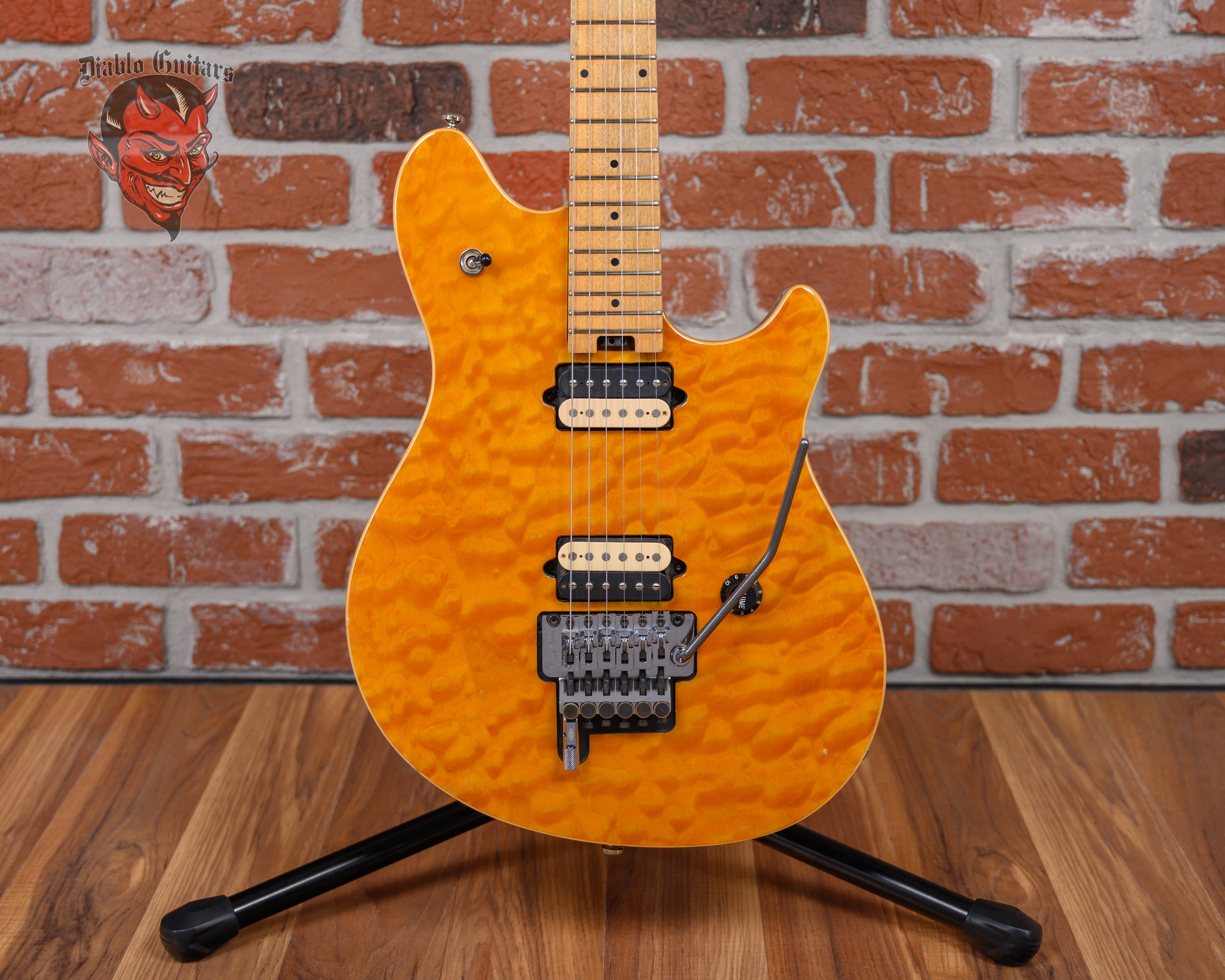 Peavey EVH Wolfgang Special Quilted Maple Top Amber 1999 w/OHSC