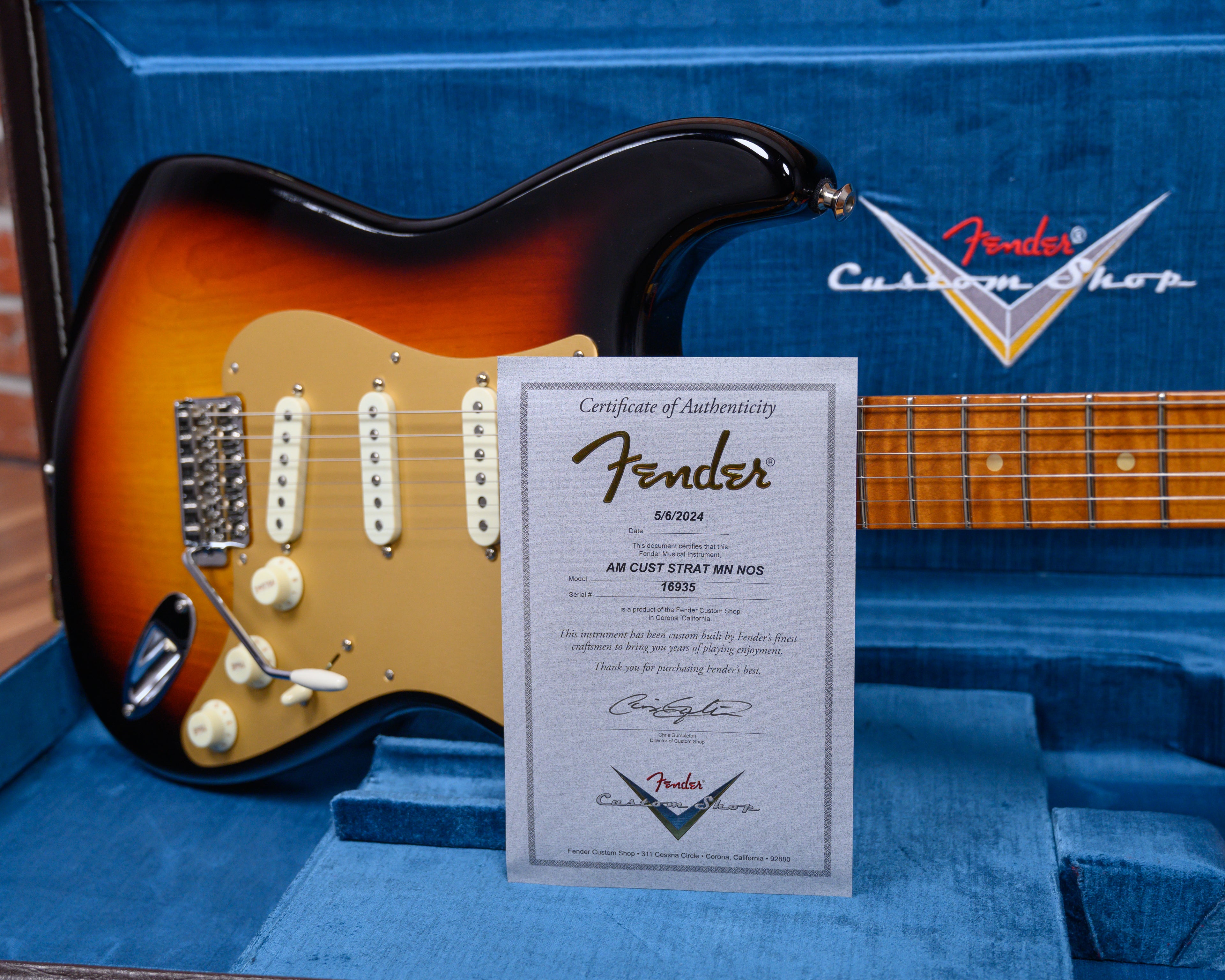 ギター Fender Custom Shop 2019 Stratocaster Fender Custom Shop American Custom Stratocaster NOS Antique Burst