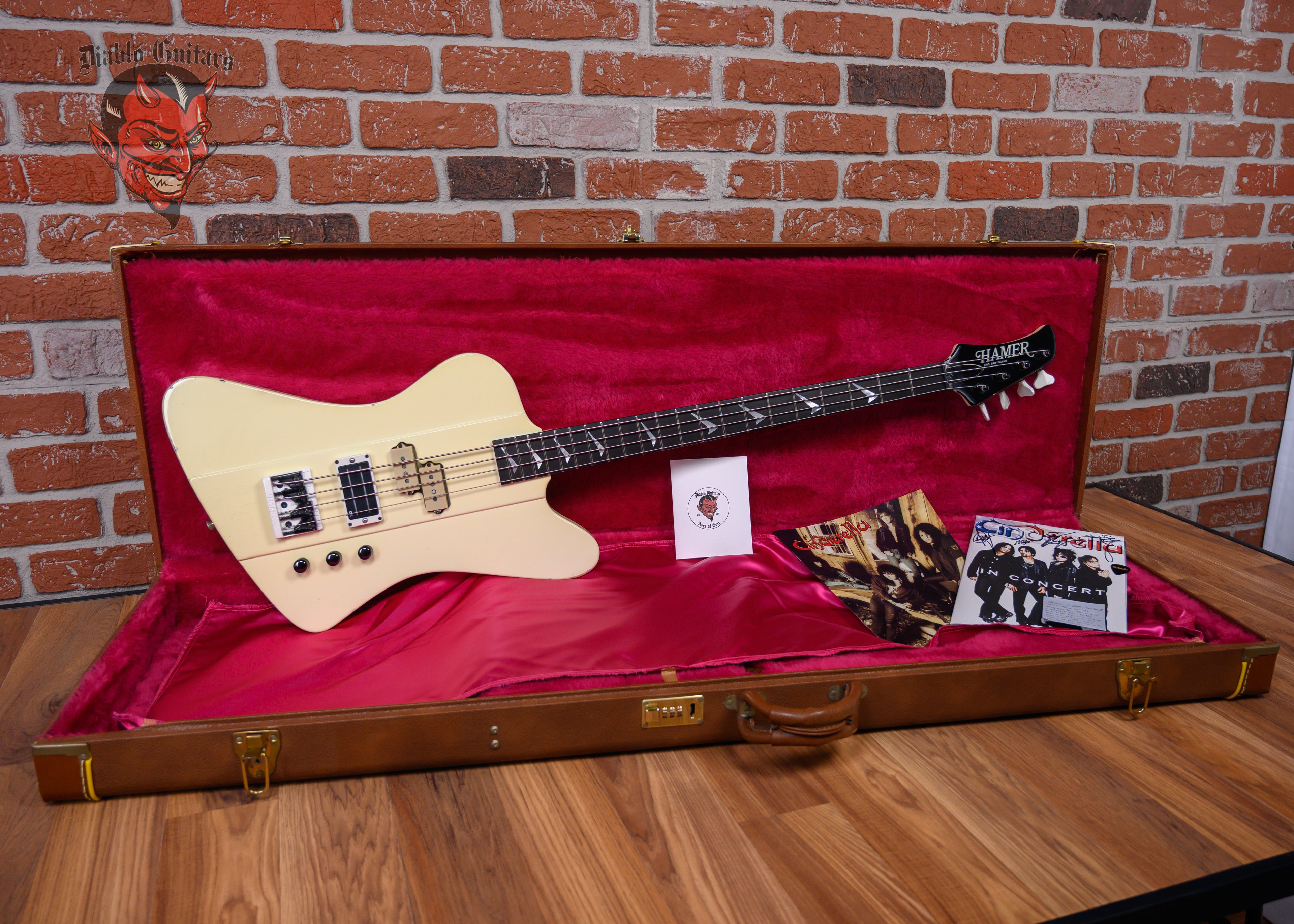 Hamer FBIV Classic White Built for Eric Brittingham of Cinderella 1988 ...