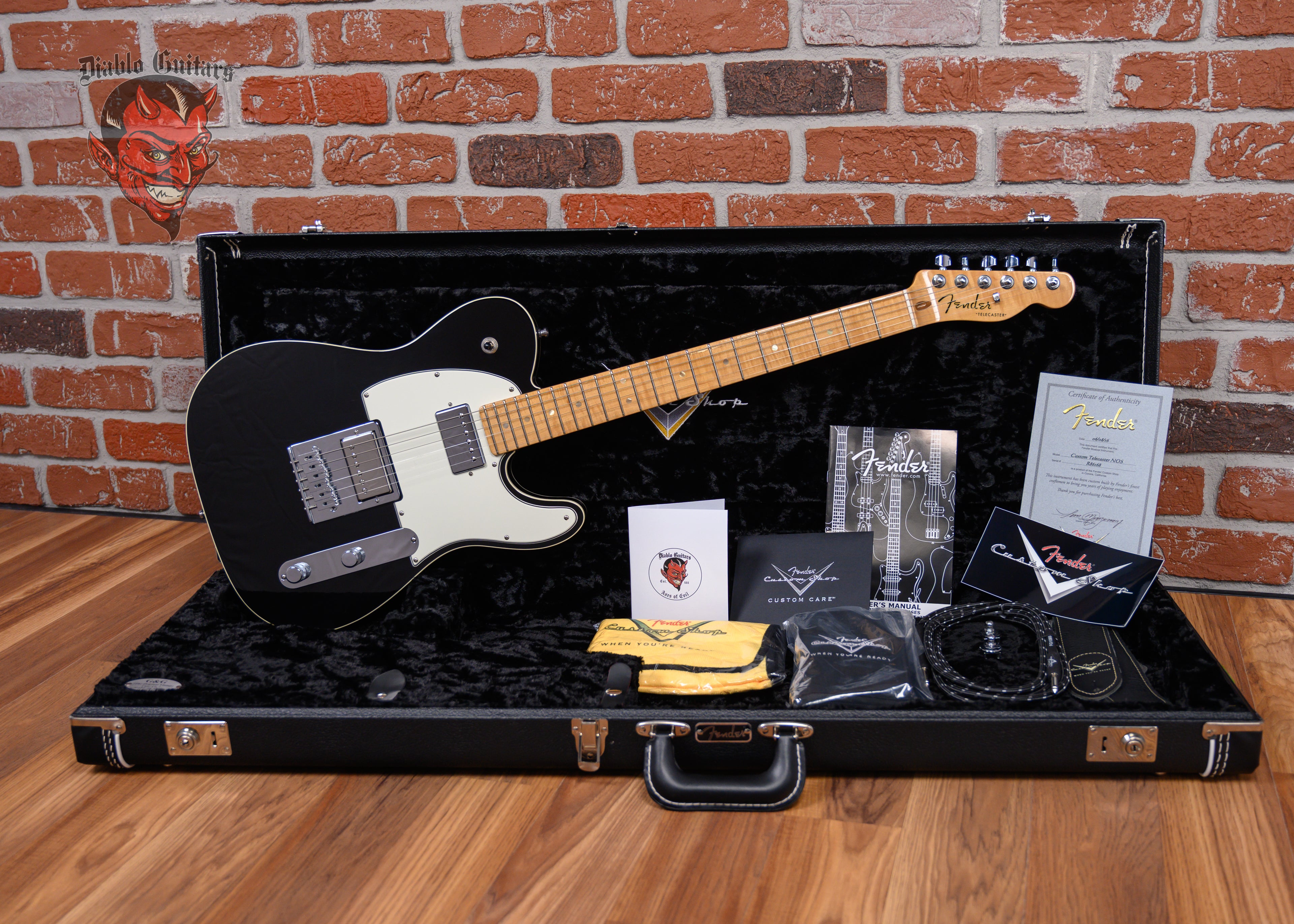 Fender Custom Shop Custom Telecaster NOS Black 2016 w/OHSC