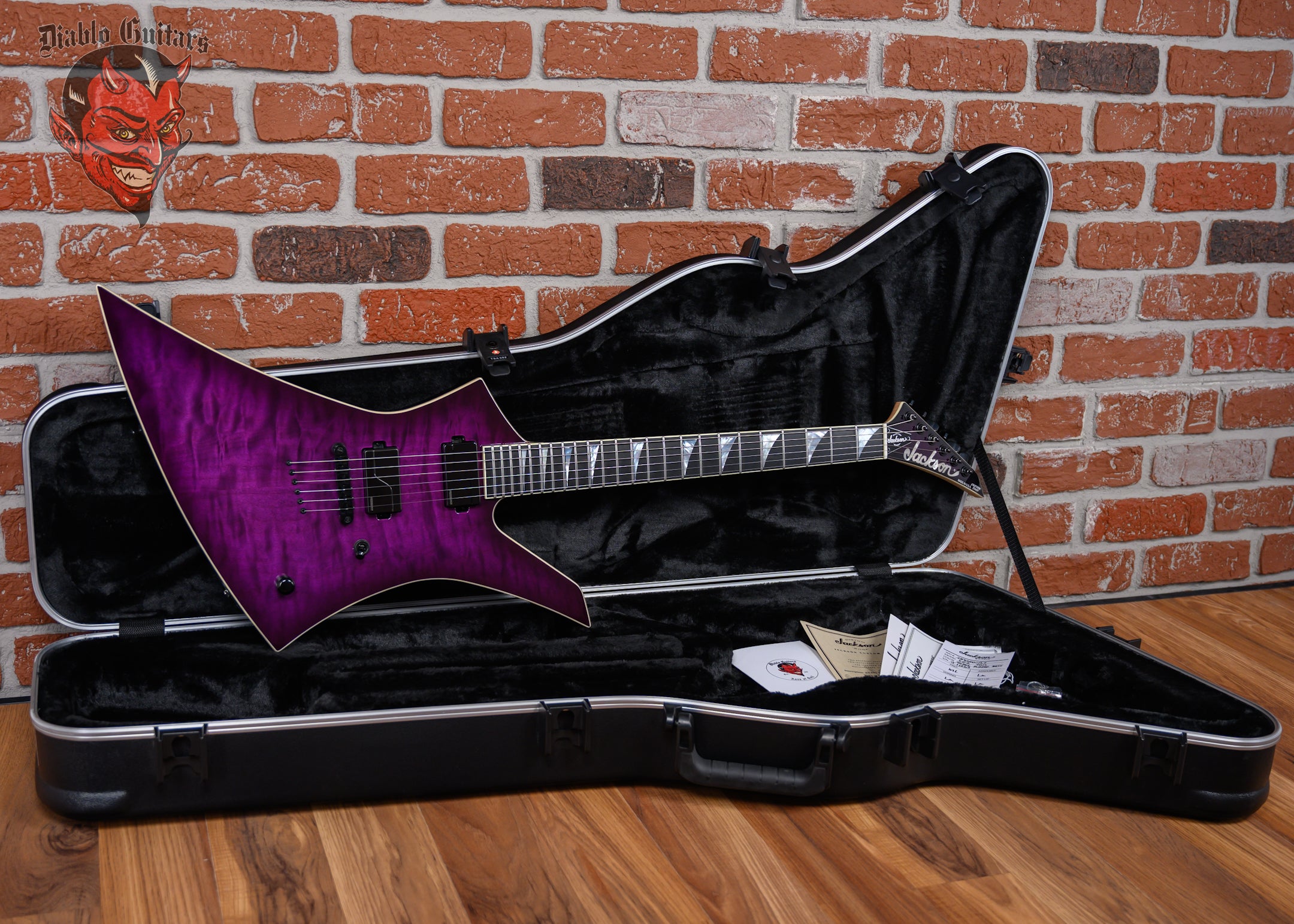 Jackson USA Custom Shop Kelly TOM Quilted Maple Top Transparent