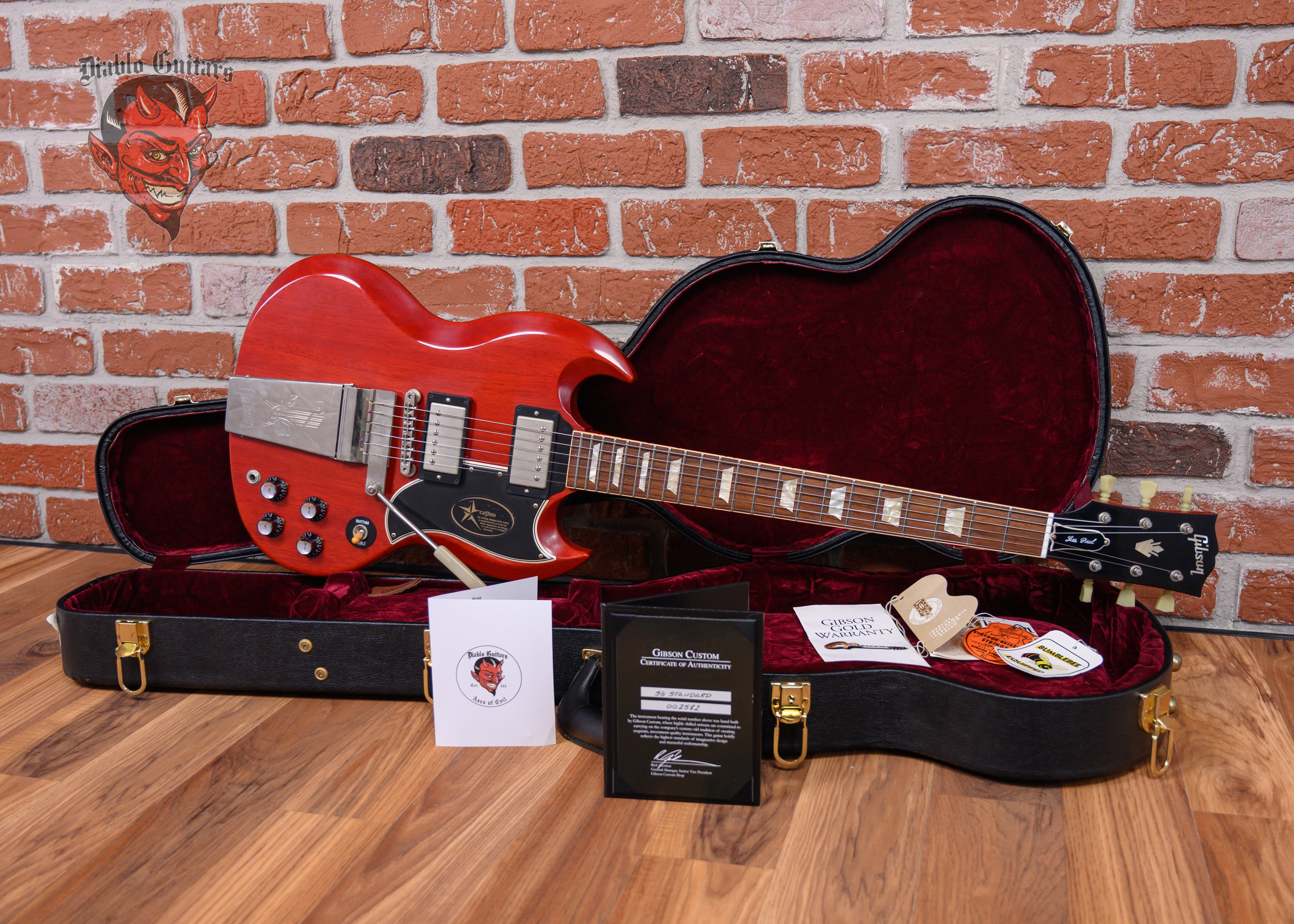 はるあか Gibson CustomShop1958 2011年製 Gibson Custom Shop 1961 Les Paul SG Standard Reissue Faded Cherry