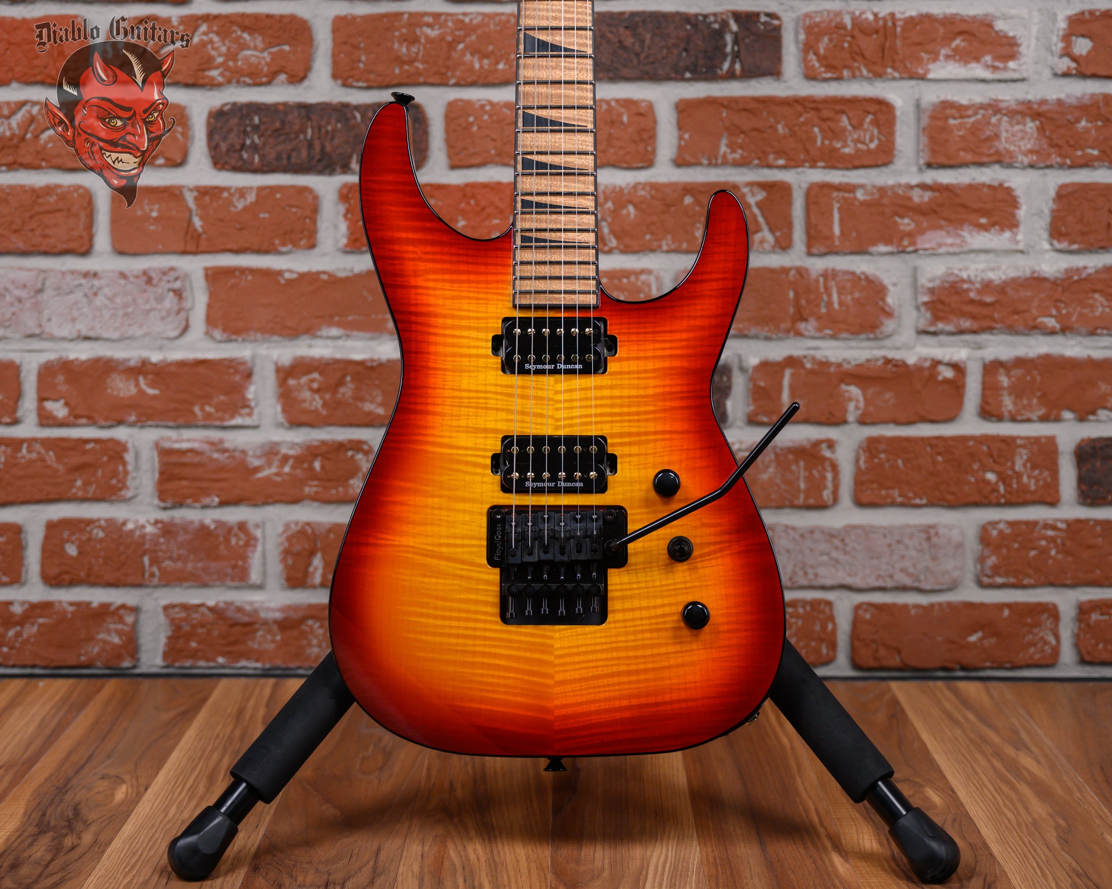 Jackson USA Custom Shop SL2H FR FMT RST Flame Maple Slab Top