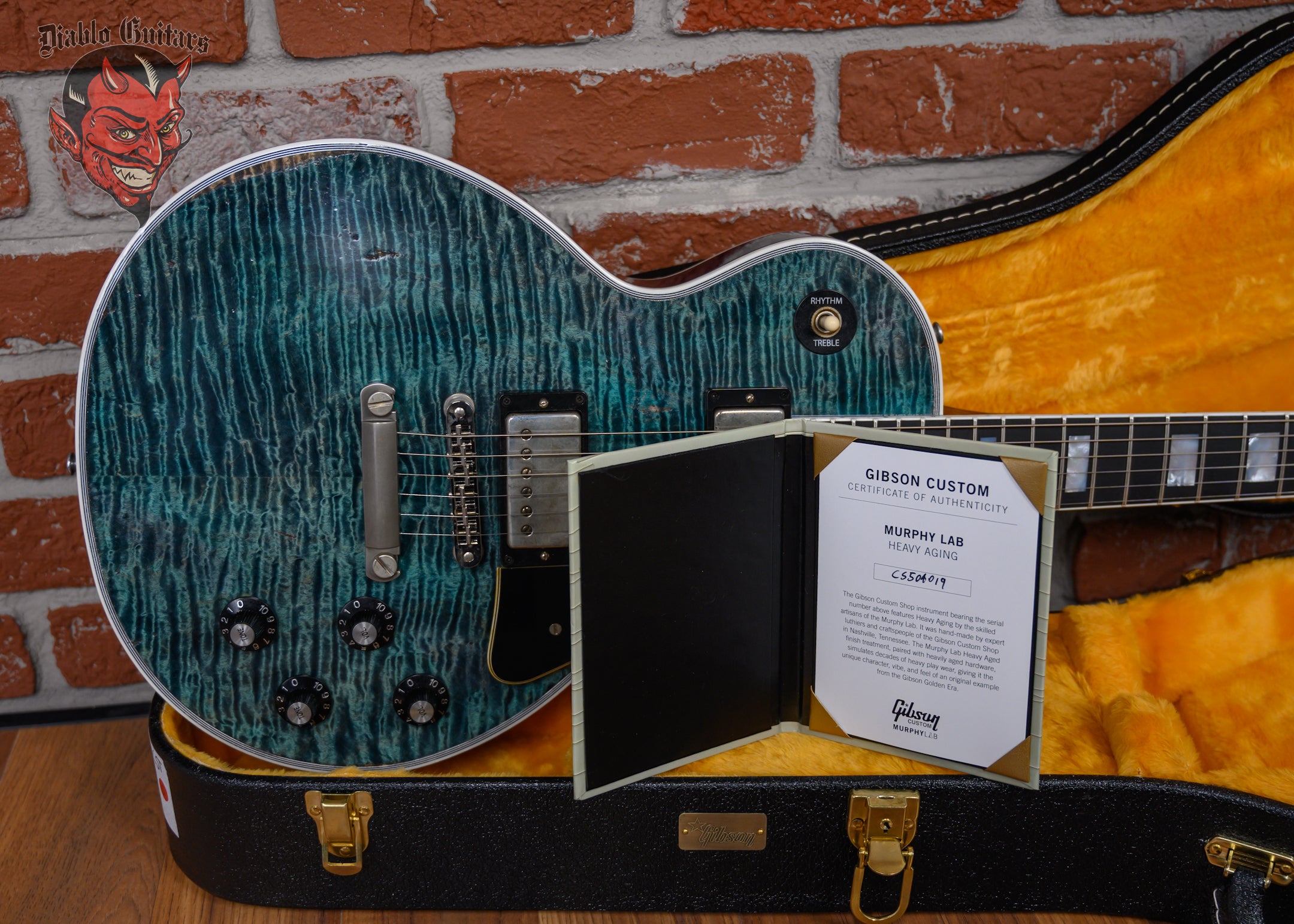 Gibson Custom Shop Les Paul Custom AAAA Flame Maple Top Murphy Lab