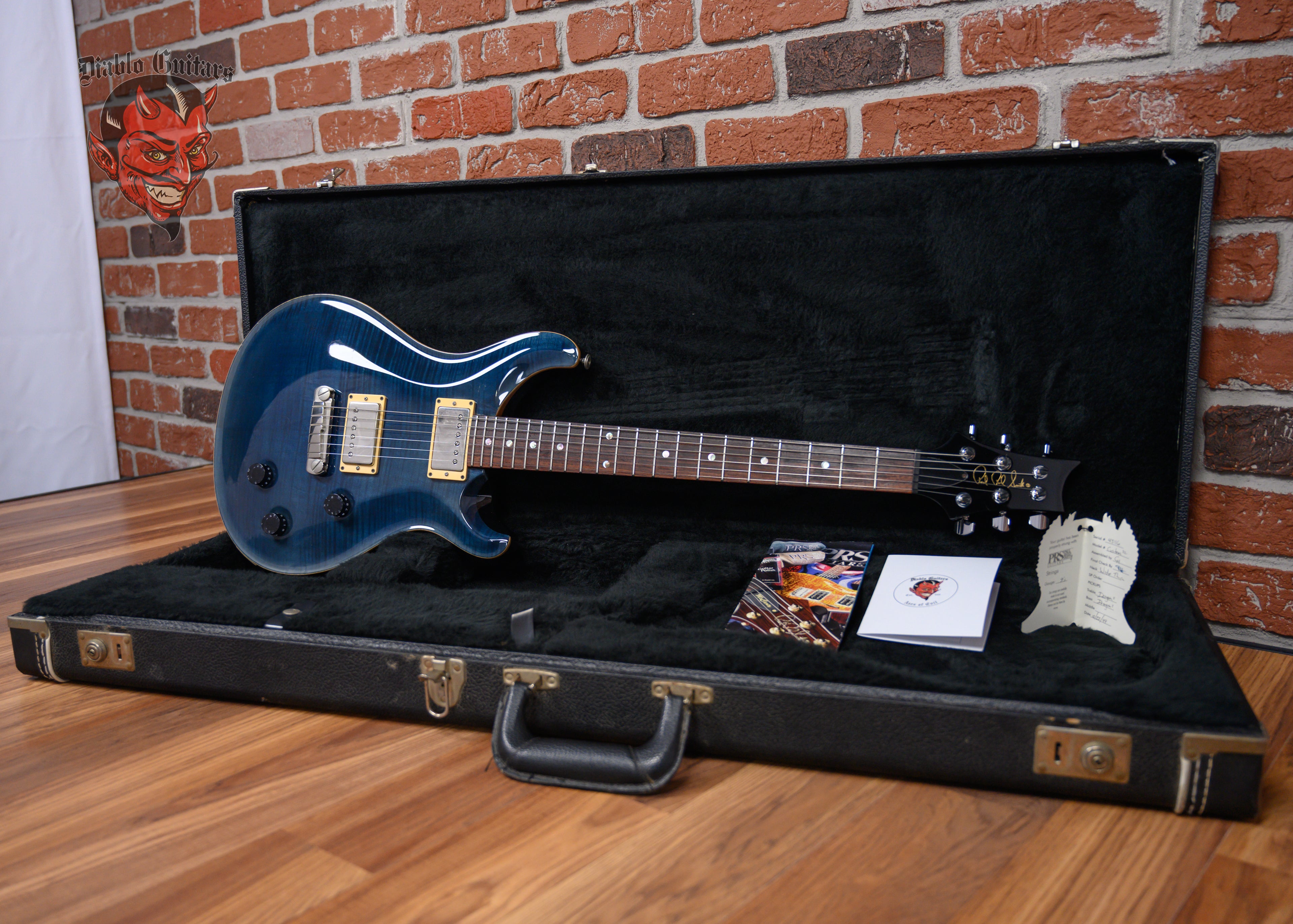 PRS Custom 22 Flame Maple 10 Top Whale Blue 1999 w/OHSC – Diablo