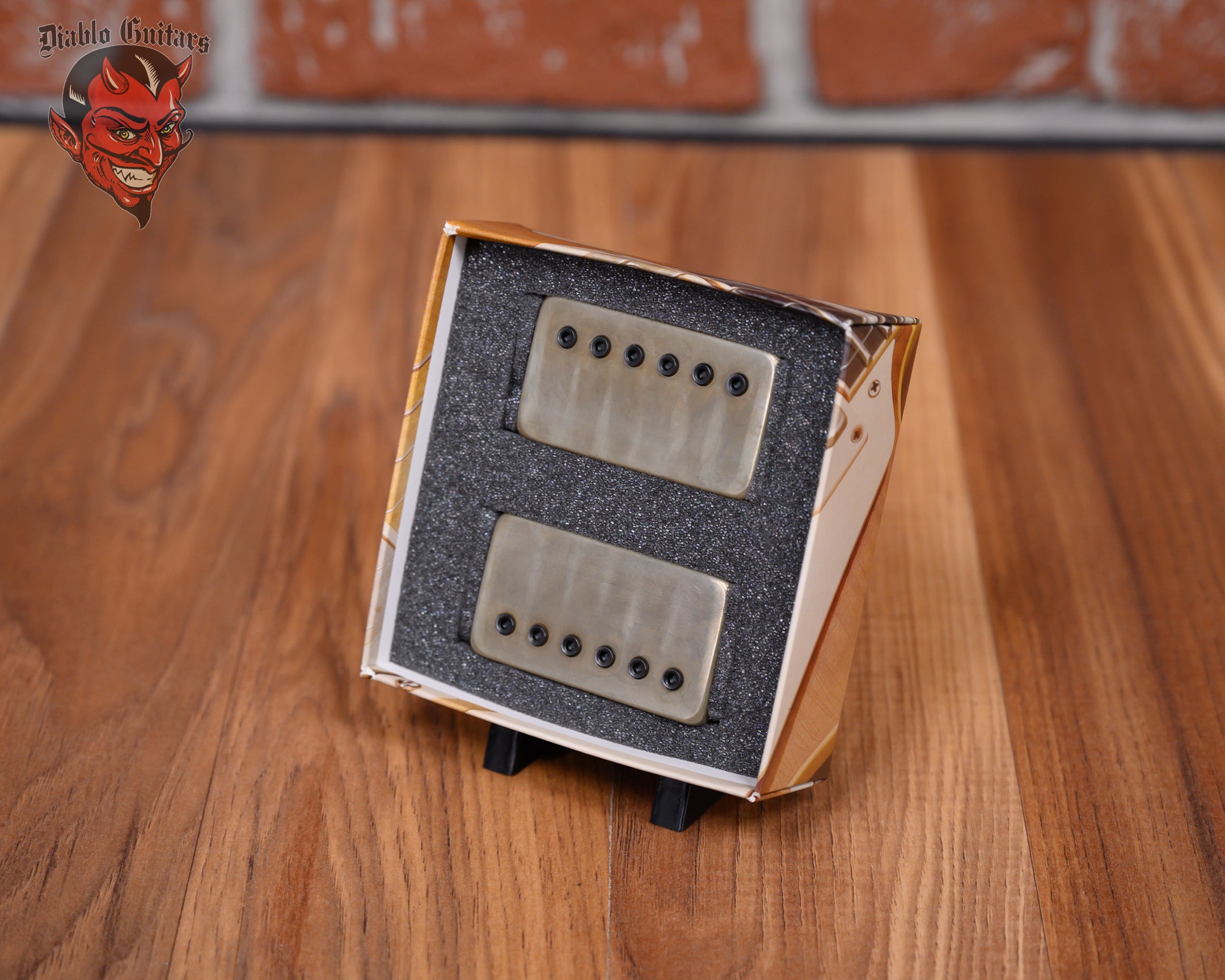 Bare Knuckle Nailbomb Set Aged Raw Nickel Covers w Black Bolts