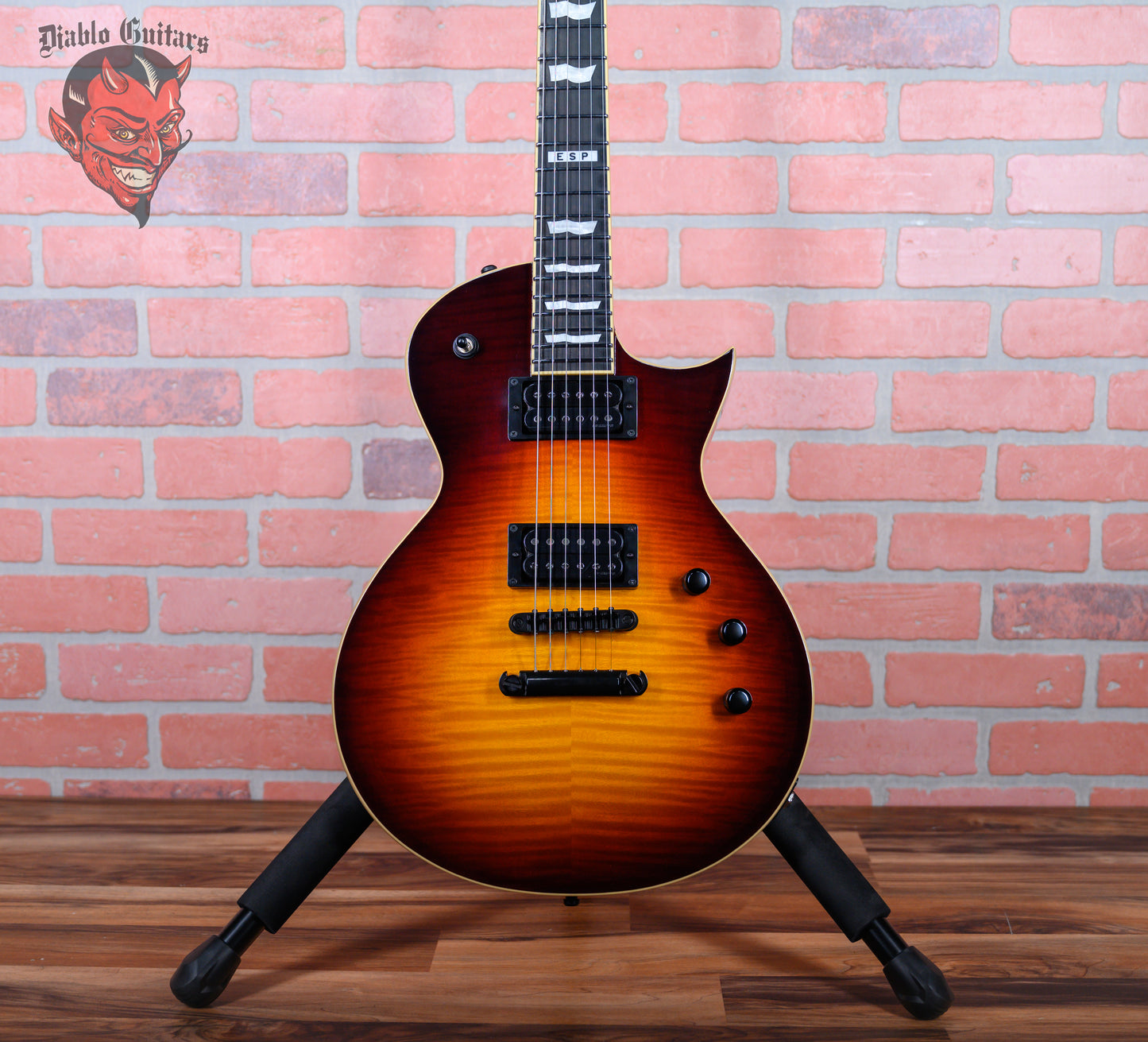 ESP E-II Eclipse Full Thickness Flame Maple Top Tobacco Sunburst 2024 w/OHSC