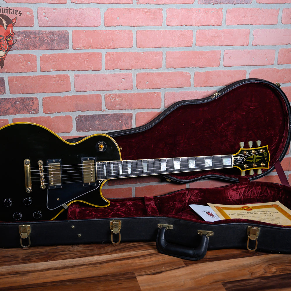 Gibson Custom Art & Historic 1957 Les Paul Custom Black Beauty Reissue Ebony 2000 w/OHSC