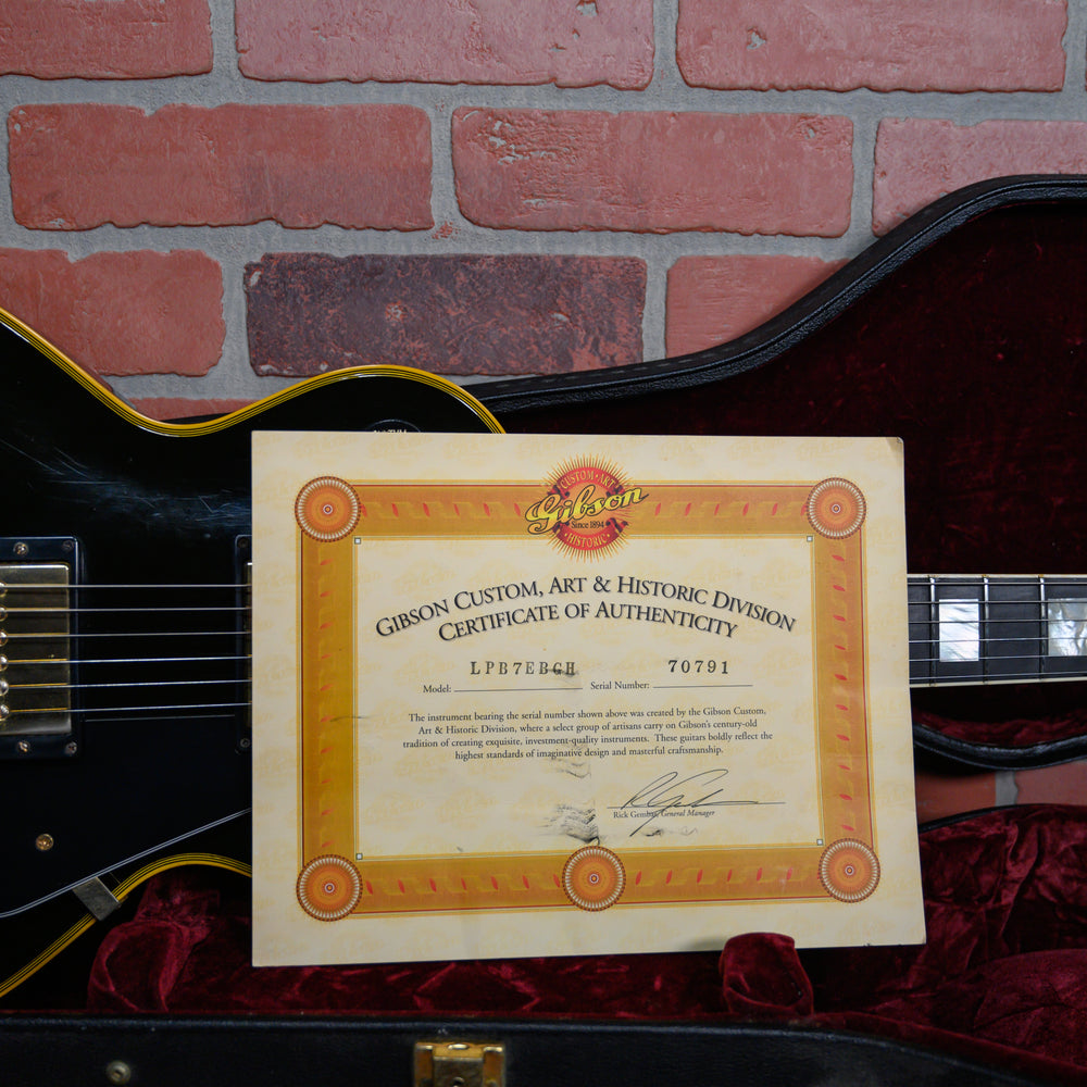 
                      
                        Gibson Custom Art & Historic 1957 Les Paul Custom Black Beauty Reissue Ebony 2000 w/OHSC
                      
                    