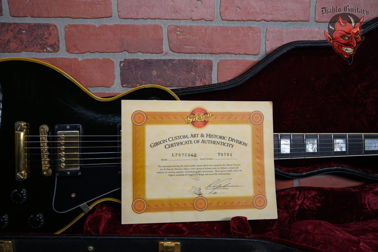 Gibson Custom Art & Historic 1957 Les Paul Custom Black Beauty Reissue Ebony 2000 w/OHSC