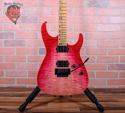 Tom Anderson GuitarWorks Angel Flame Maple Top in Strawberry Shortcake WakeSurf Finish 2021 w/OHSC