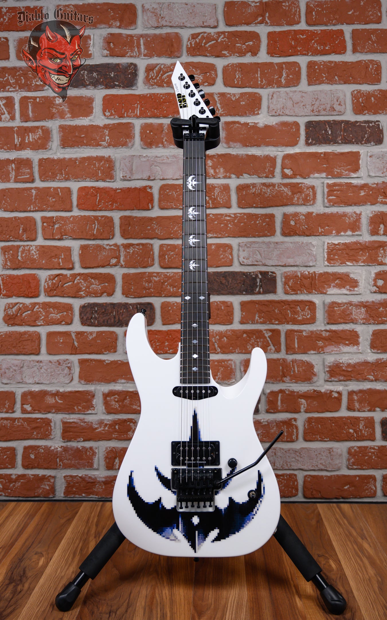 ESP Custom Shop Chris Degarmo Signature M-II HS Snow White with Triryc – Diablo Guitars