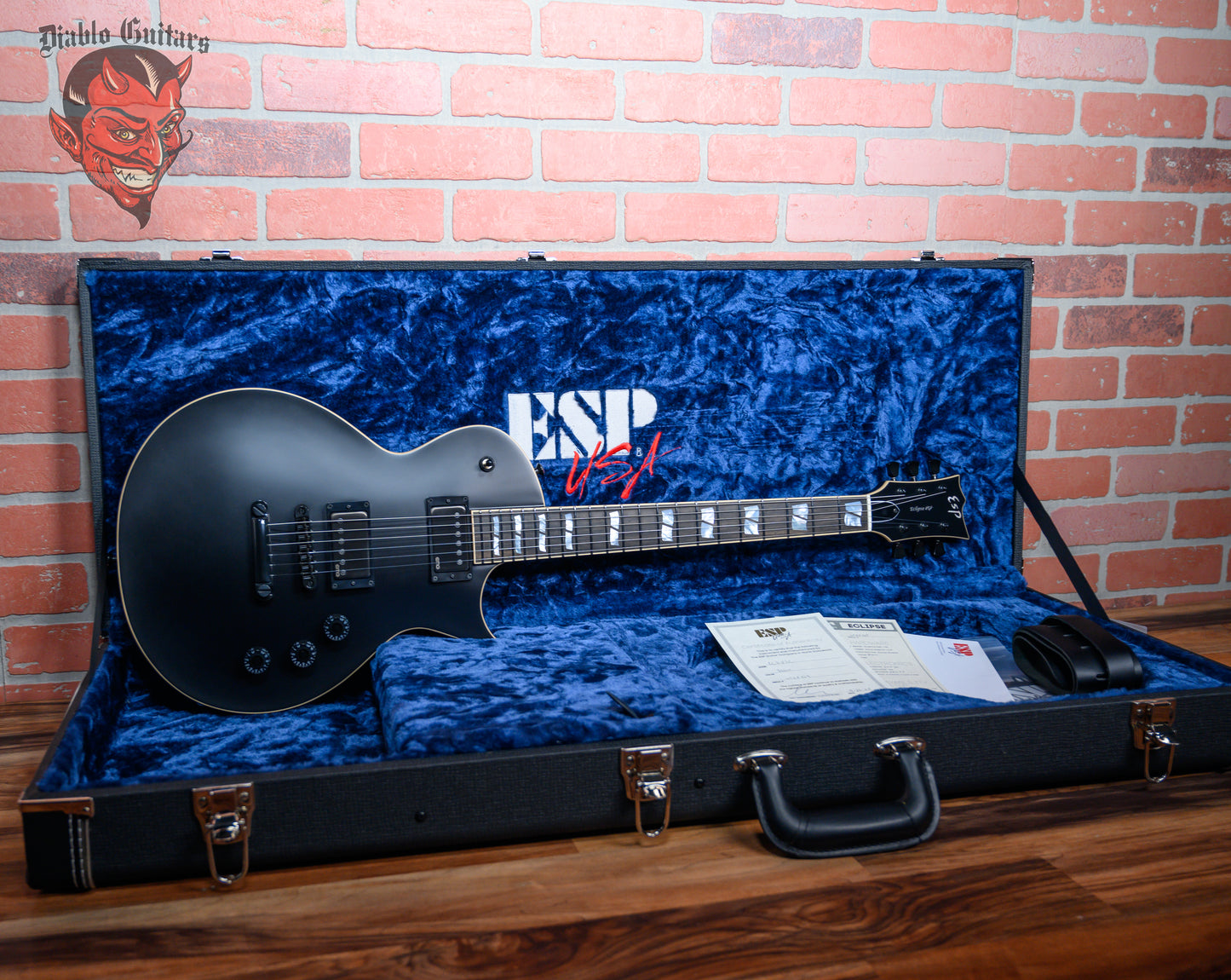 ESP USA Custom Shop Eclipse Satin Black 2024 w/OHSC