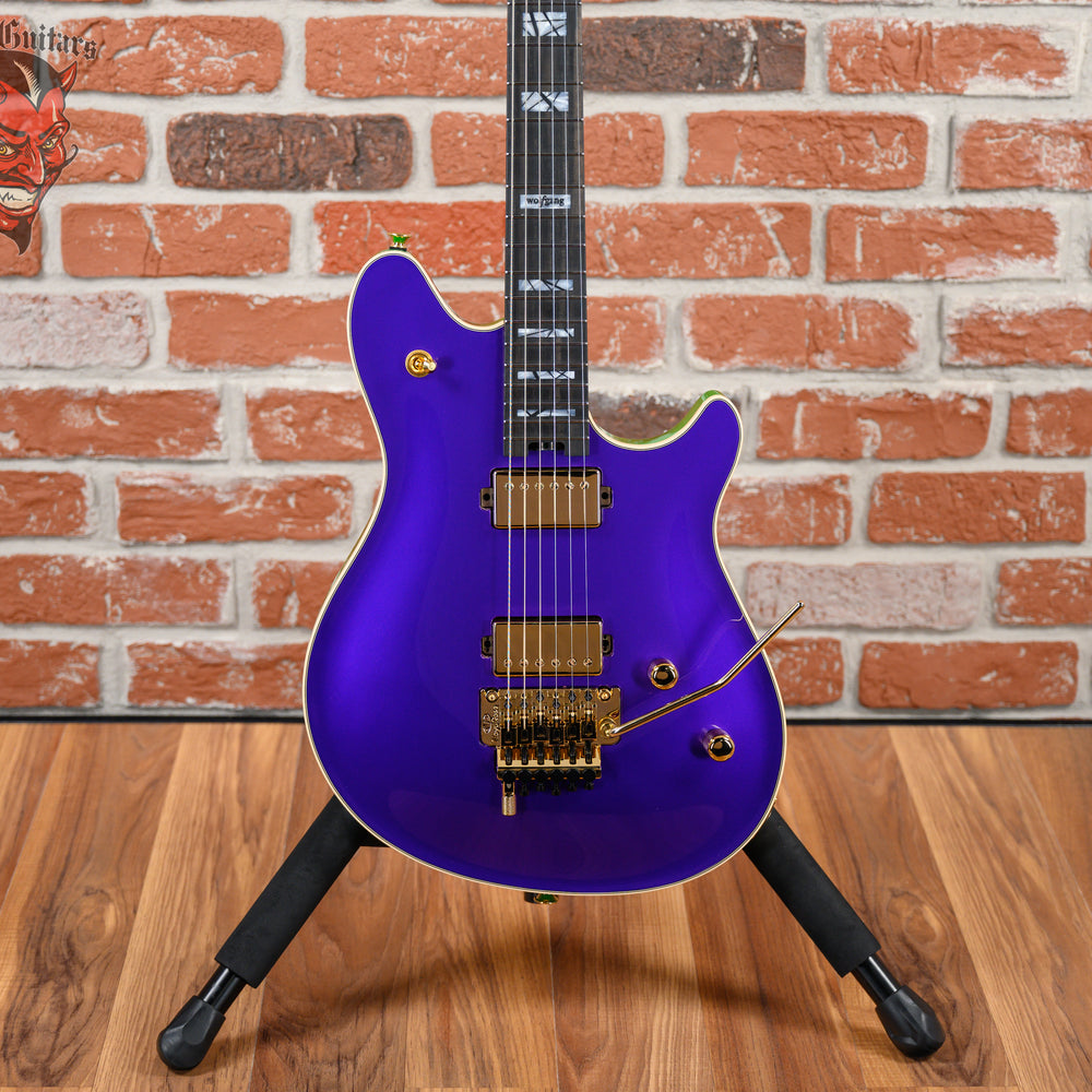 EVH USA Custom Shop Special Edition Wolfgang 2-Tone Purple Metallic with Slime Green Back 2025 w/OHSC