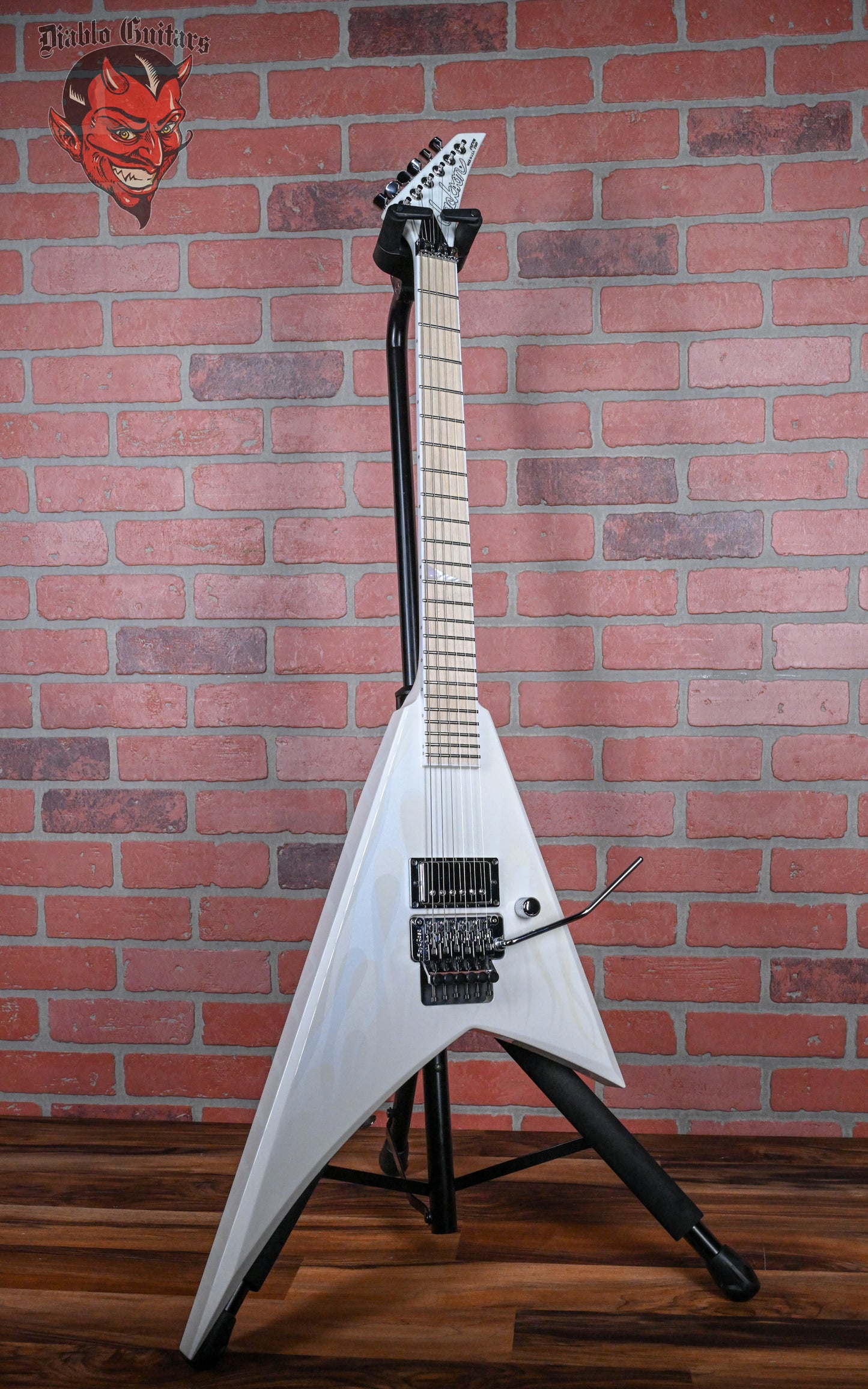 Jackson USA Custom Shop RR1 Rhoads White with Ghost Flames 2024 w/OHSC