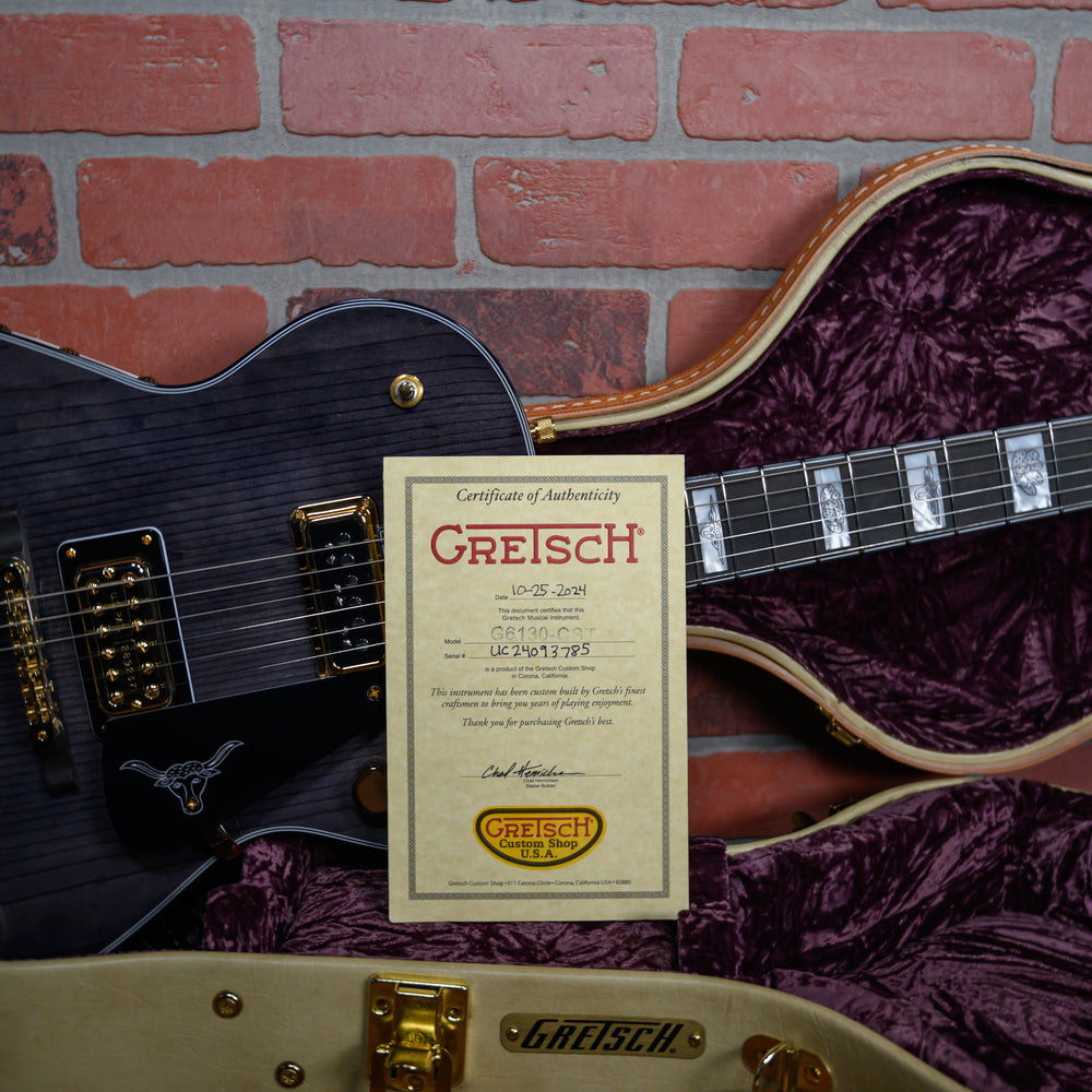 
                      
                        Gretsch USA Custom Shop G6130-54 Tuxedo Roundup NOS Masterbuilt By Chad Henrichsen Black Tuxedo 2024 w/OHSC (Available Now!)
                      
                    