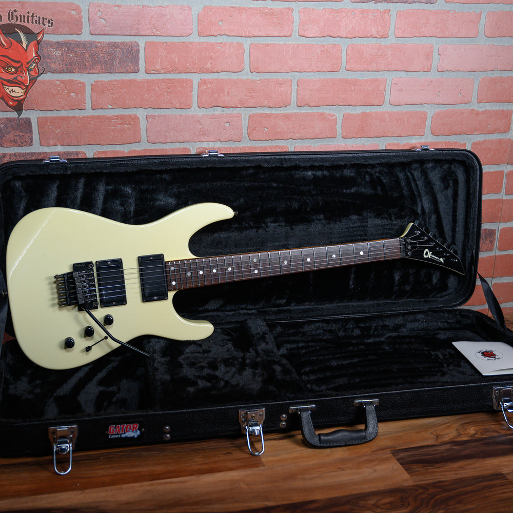 Charvel Model 5 MIJ Pearl White 1987 w/Gator Hardshell Case