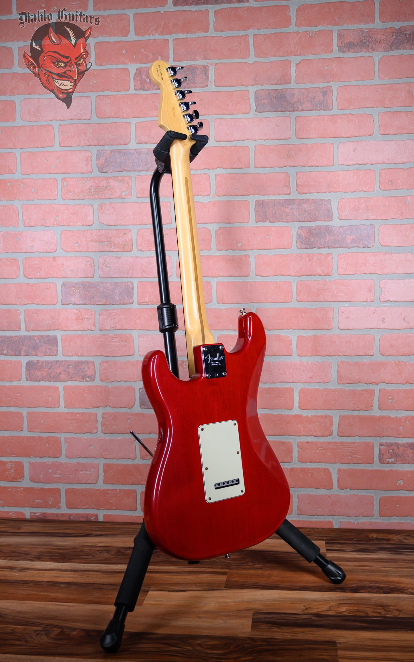 Fender American Deluxe Fat Stratocaster HSS with Rosewood Fretboard Crimson Transparent 1999 w/OHSC