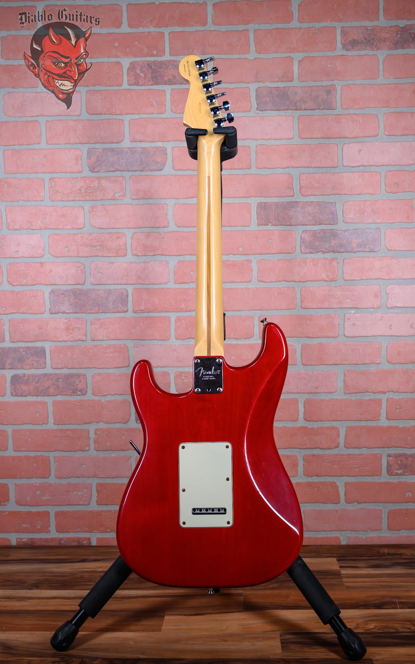 Fender American Deluxe Fat Stratocaster HSS with Rosewood Fretboard Crimson Transparent 1999 w/OHSC