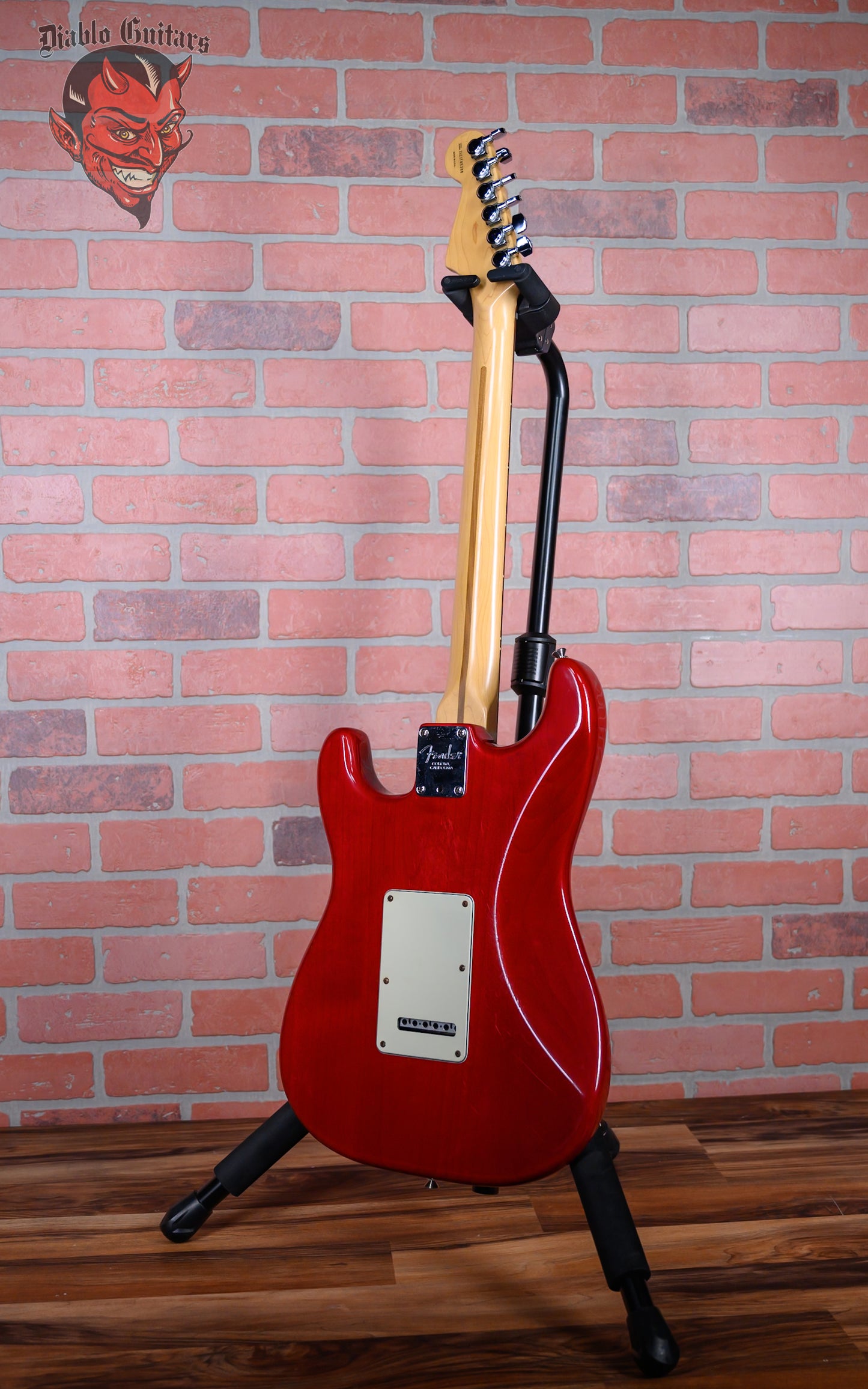 Fender American Deluxe Fat Stratocaster HSS with Rosewood Fretboard Crimson Transparent 1999 w/OHSC