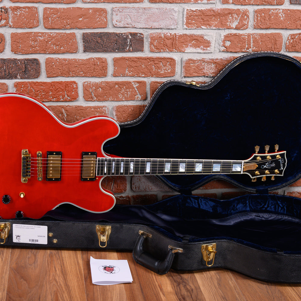 
                      
                        Gibson BB King Lucille ES-355 Cherry 2016 w/OHSC (video demo)
                      
                    