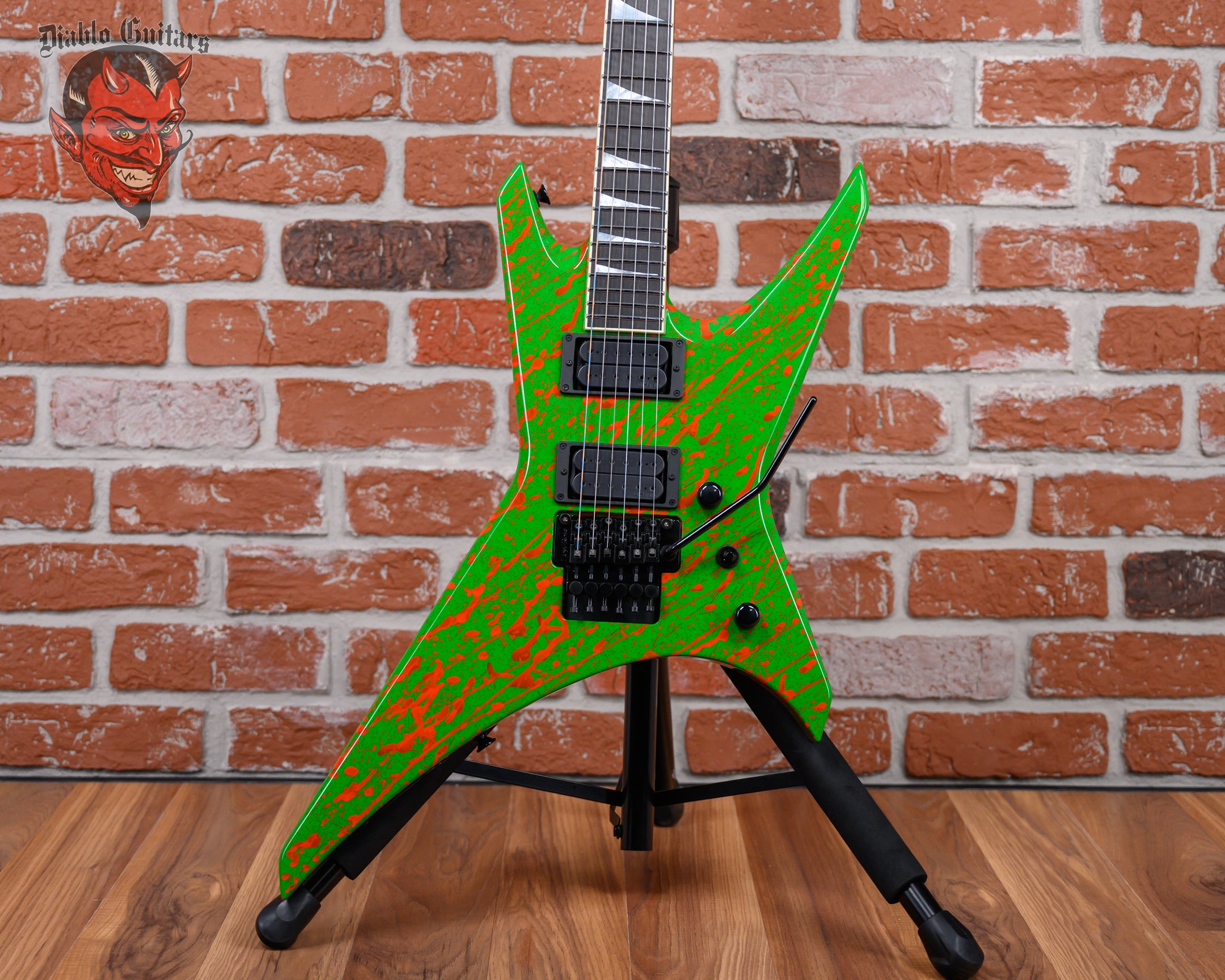 Jackson USA Custom Shop Warrior Slime Time Splatter 2025 w/OHSC