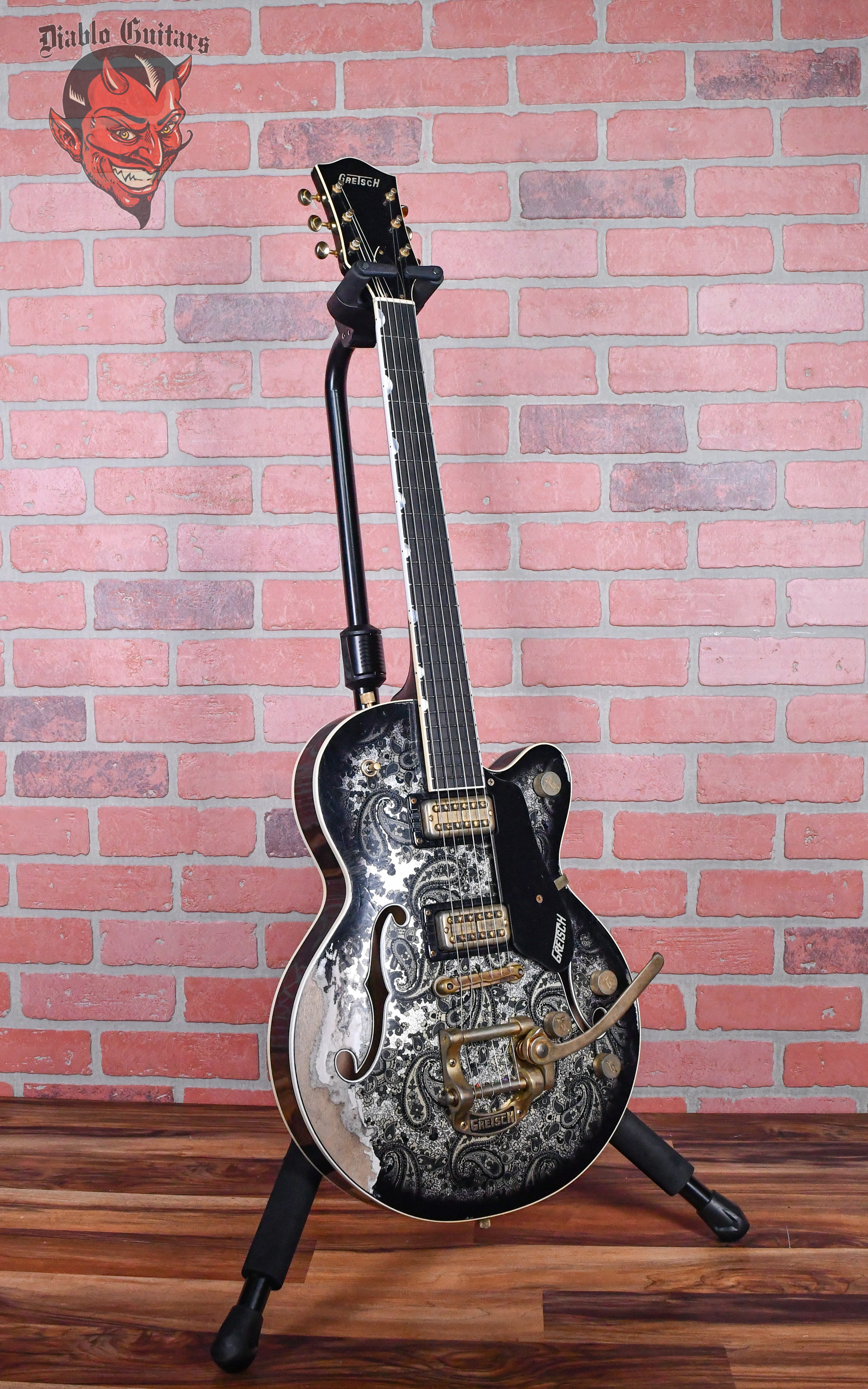 Gretsch USA Custom Shop G6659-CST Master Built By Gonzalo Madrigal Black Paisley Heavy Relic 2024 w/OHSC