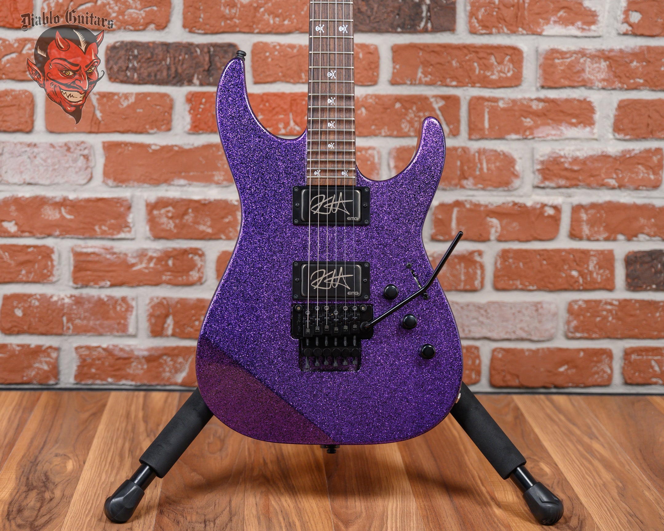 ESP KH-2 Kirk Hammett Signature Purple Sparkle 2024 w/OHSC