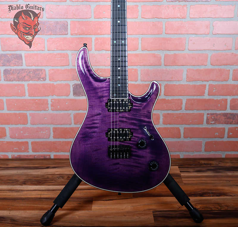 Mayones Regius Core 6 Flame Maple Top Trans Purple 2020 w/OHSC