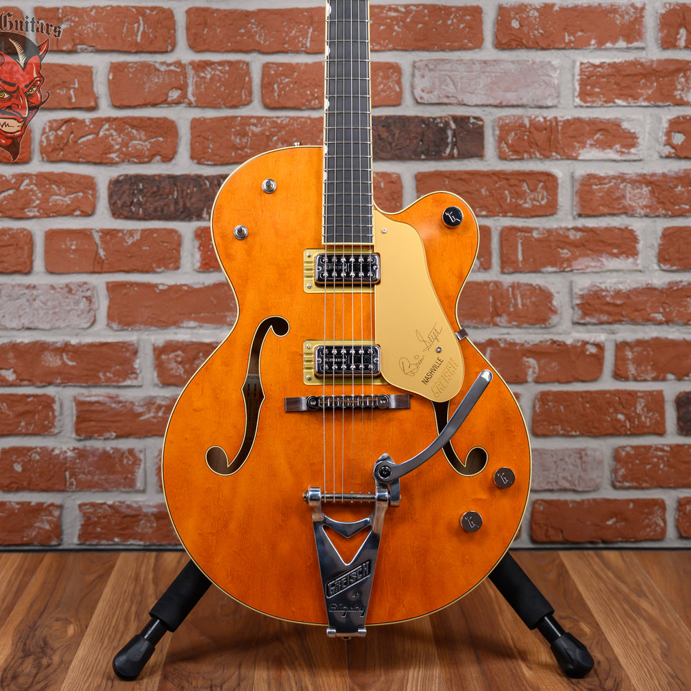 Gretsch G6120T-BSNV Brian Setzer Signature Nashville Hollow Body ‘59 Smoke with Bigsby Satin Orange Smoke 2025 w/OHSC