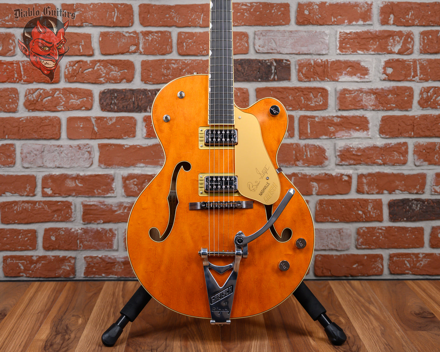 Gretsch G6120T-BSNV Brian Setzer Signature Nashville Hollow Body ‘59 Smoke with Bigsby Satin Orange Smoke 2025 w/OHSC